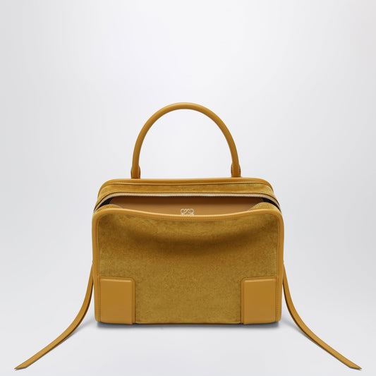 Loewe Ochre Medium Amazona 180 Bag In Suede Women LOEWE