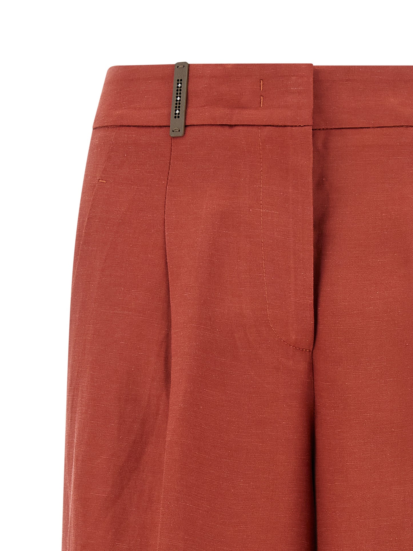 Peserico Women Linen Viscose Bermuda Shorts PESERICO
