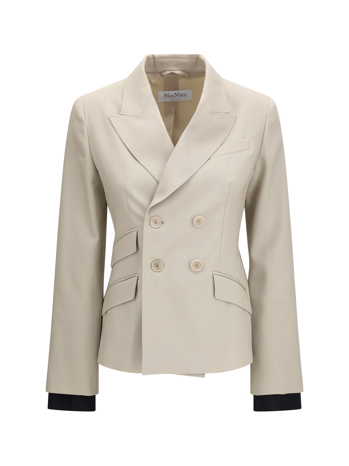 Max Mara Women Placido Double-Breasted Blazer In Wool, Mohair, And Silk MAX MARA