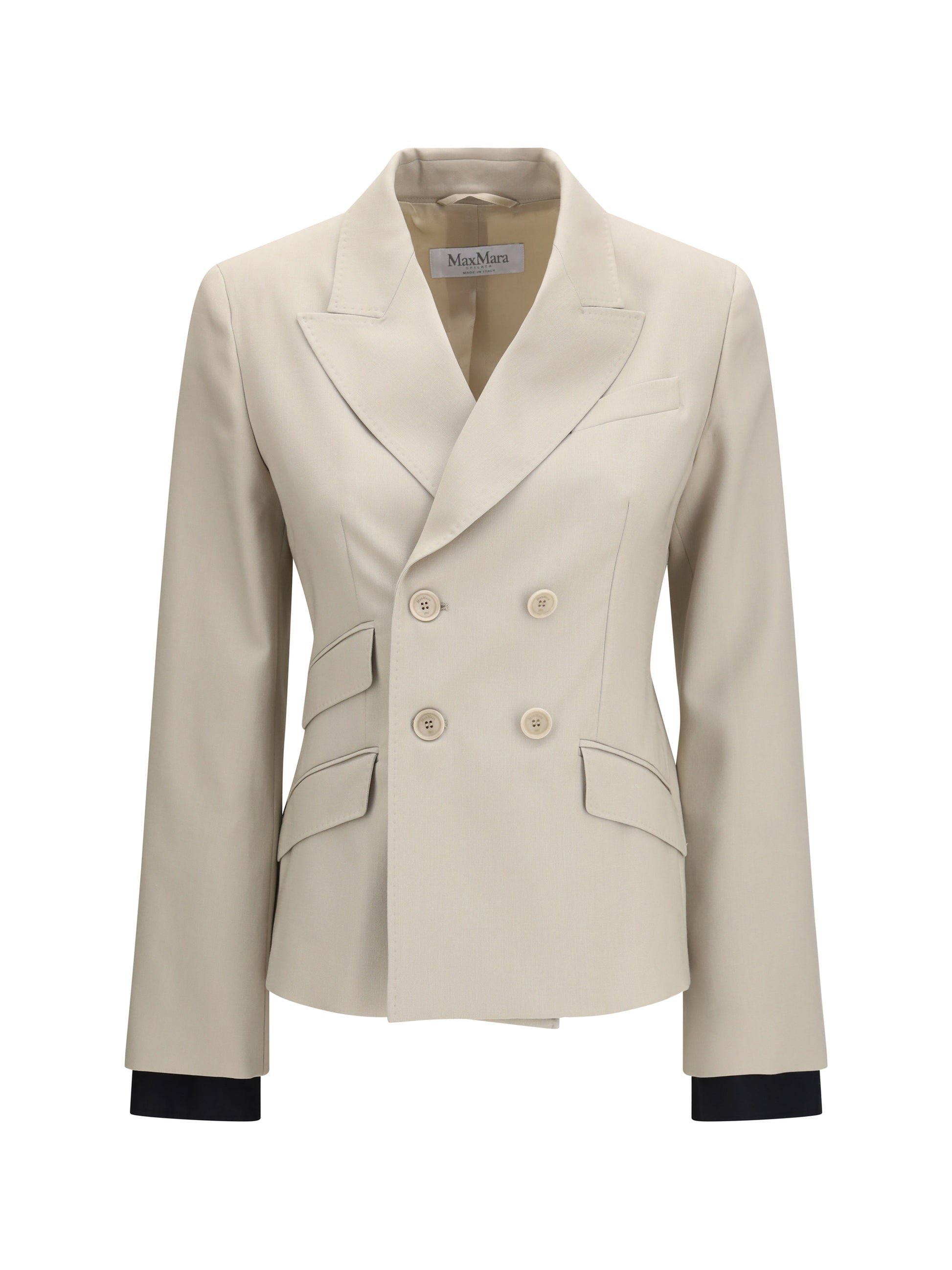 Max Mara Women Placido Double-Breasted Blazer In Wool, Mohair, And Silk MAX MARA