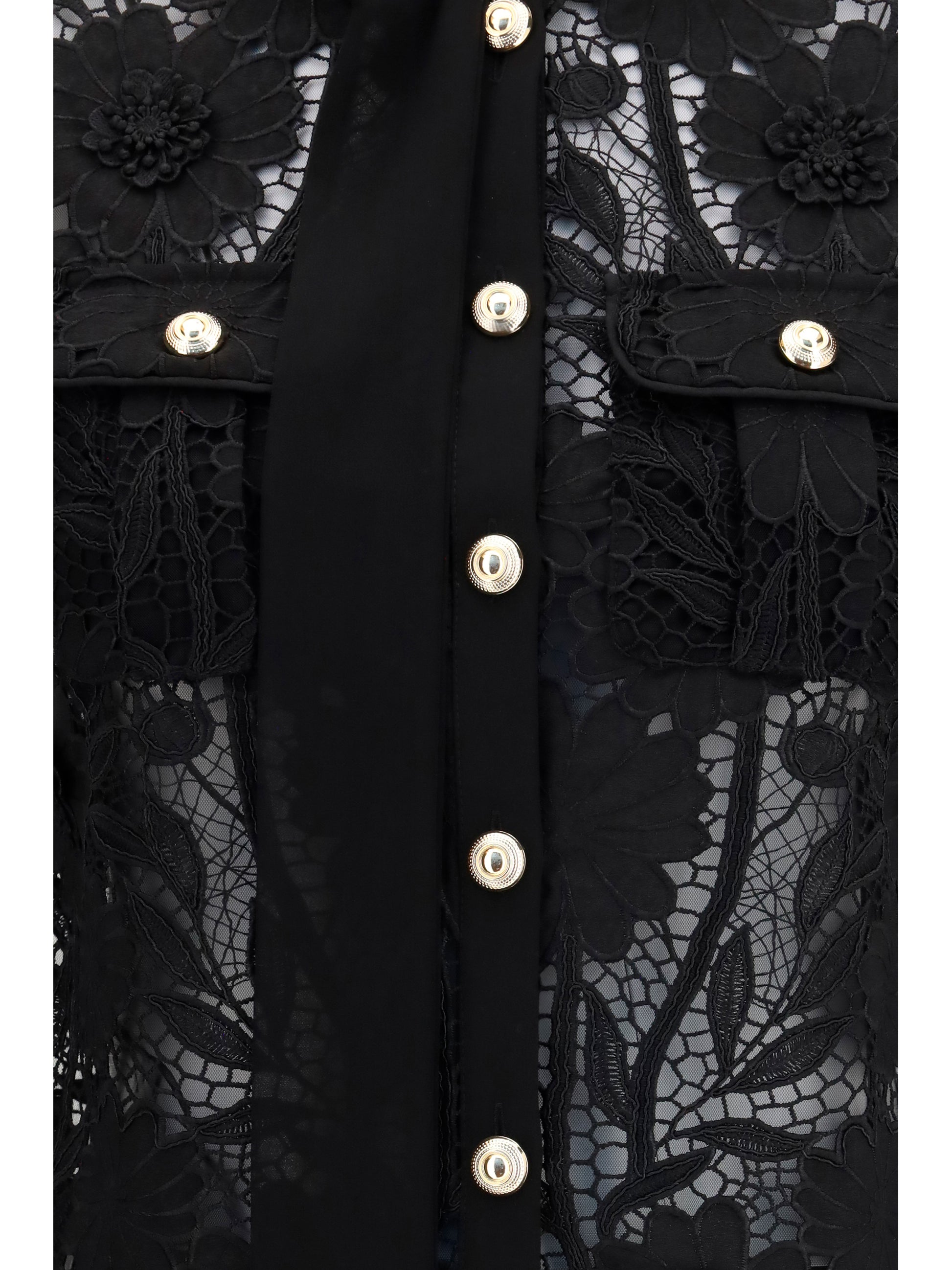 Self-Portrait Women Tie-Neck Top SELF-PORTRAIT