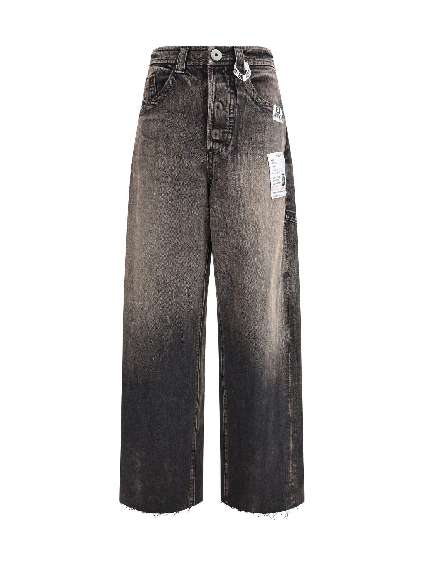 Maison Mihara Yasuhiro Women “Amateur Sewn Like” Wide Denim Jeans MAISON MIHARA YASUHIRO
