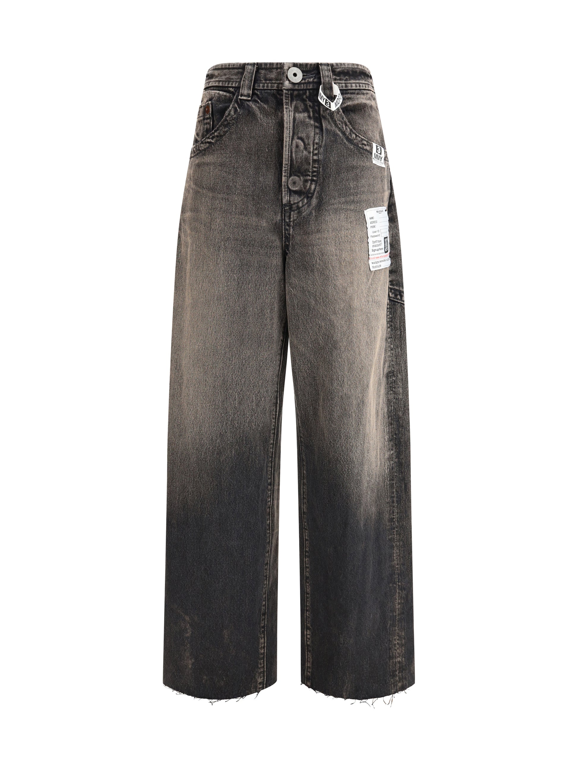 Maison Mihara Yasuhiro Women “Amateur Sewn Like” Wide Denim Jeans MAISON MIHARA YASUHIRO