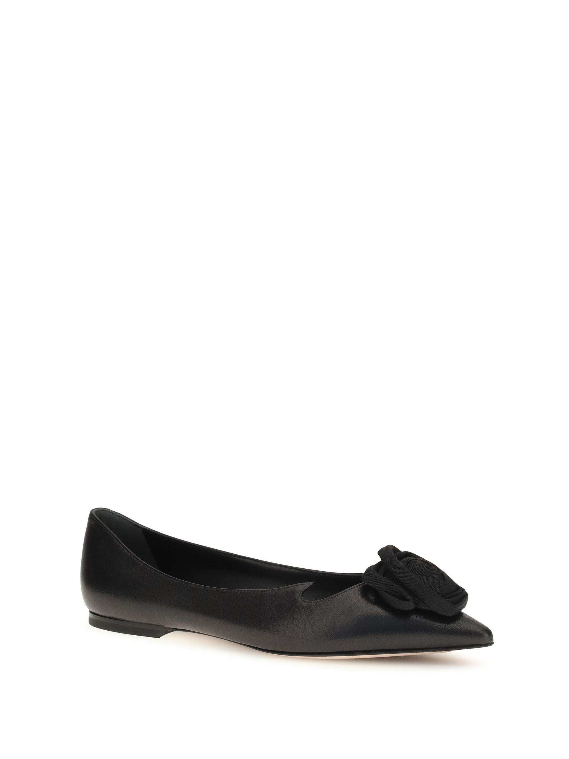 Roger Vivier Women Suede Rose Vivier Ballerinas ROGER VIVIER