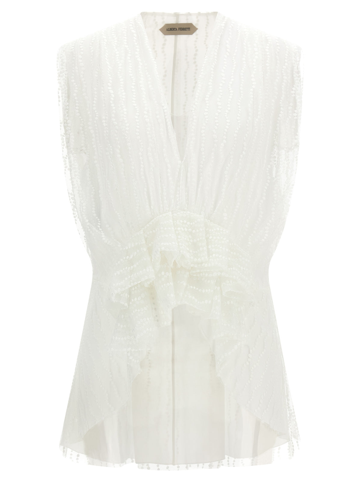 Alberta Ferretti Women Asymmetrical Tulle Top ALBERTA FERRETTI
