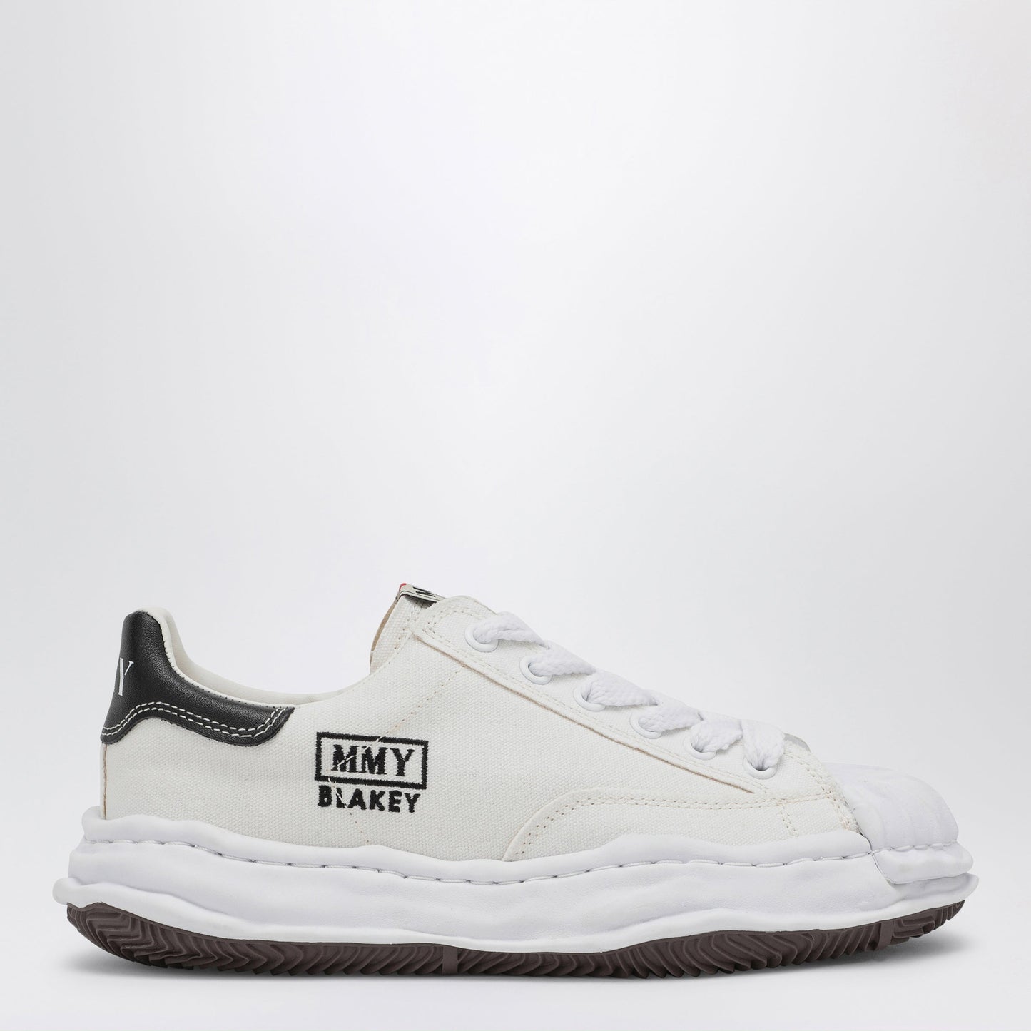 Maison Mihara Yasuhiro White Blakey Low Canvas Sneakers Men MAISON MIHARA YASUHIRO