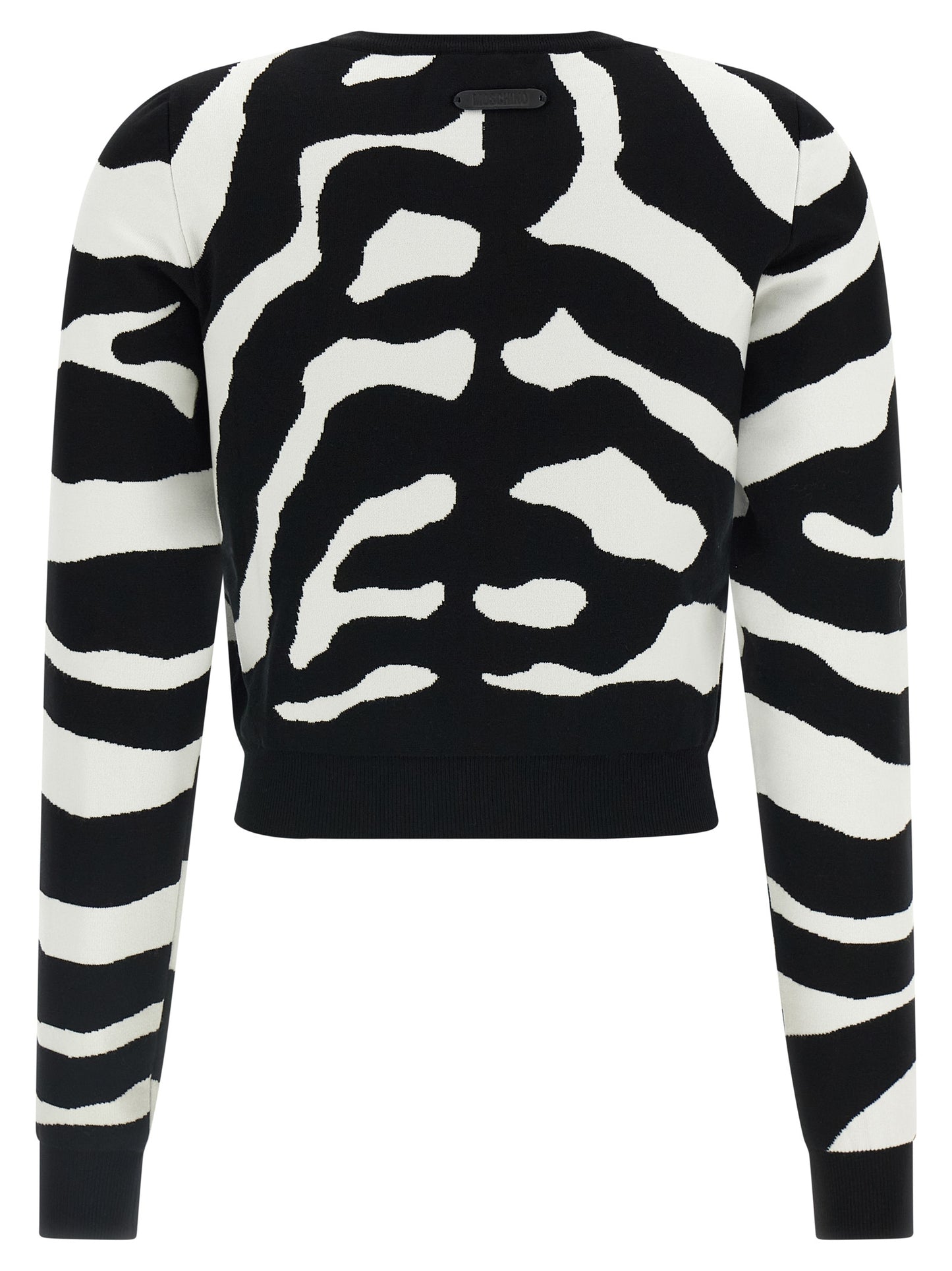 Moschino Women Zebra Intarsia Sweater MOSCHINO