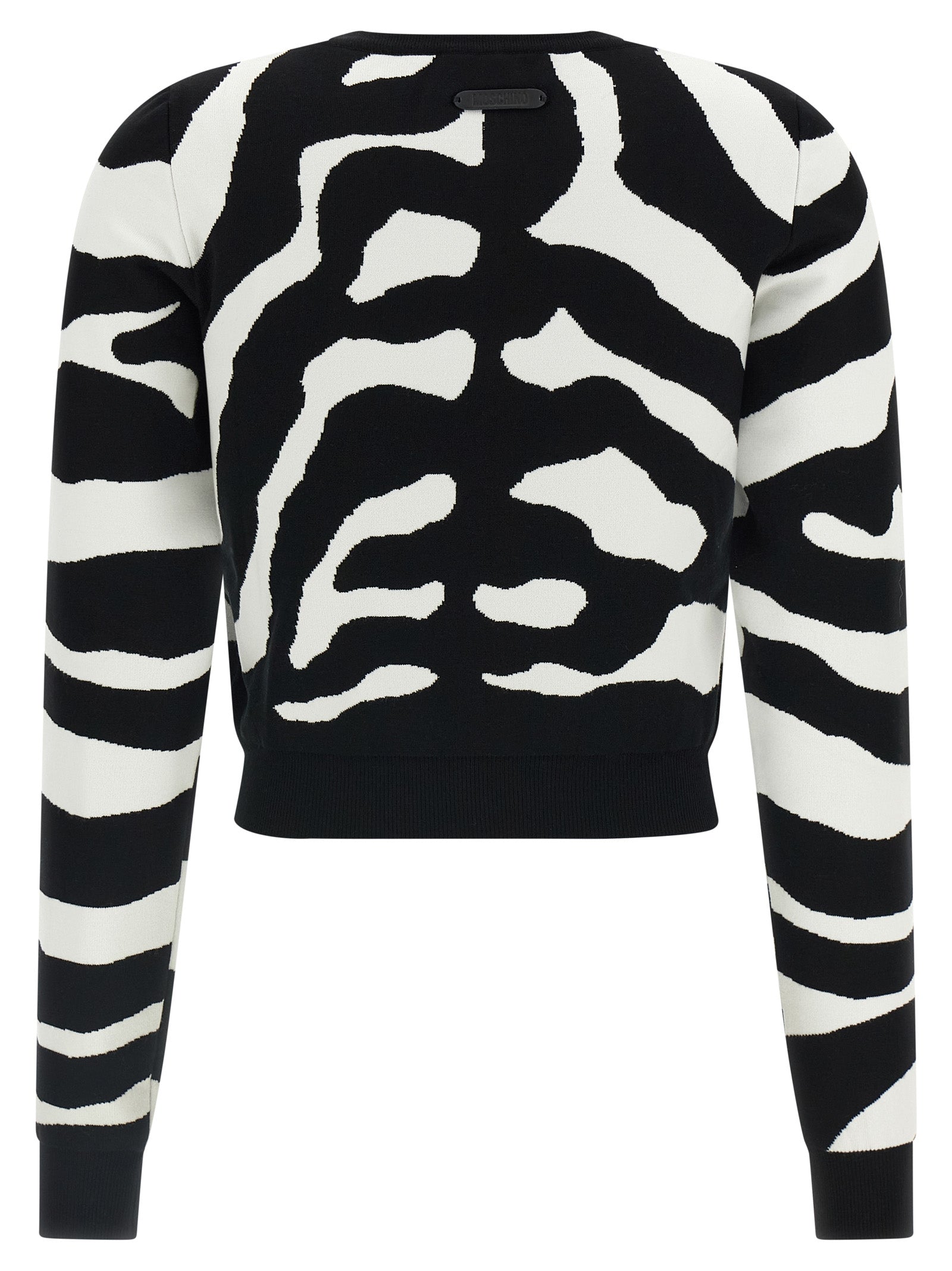 Moschino Women Zebra Intarsia Sweater MOSCHINO