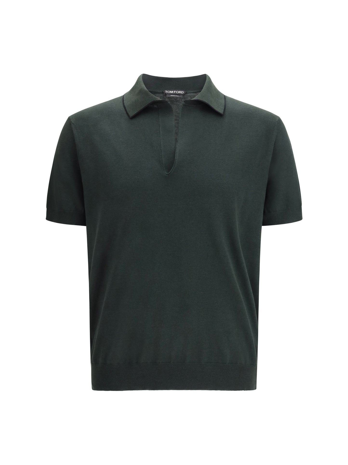 Tom Ford Men Cotton And Silk Blend Polo Shirt TOM FORD