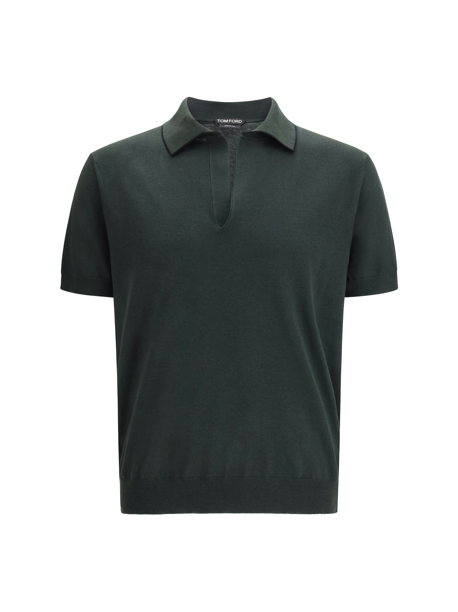 Tom Ford Men Cotton And Silk Blend Polo Shirt TOM FORD
