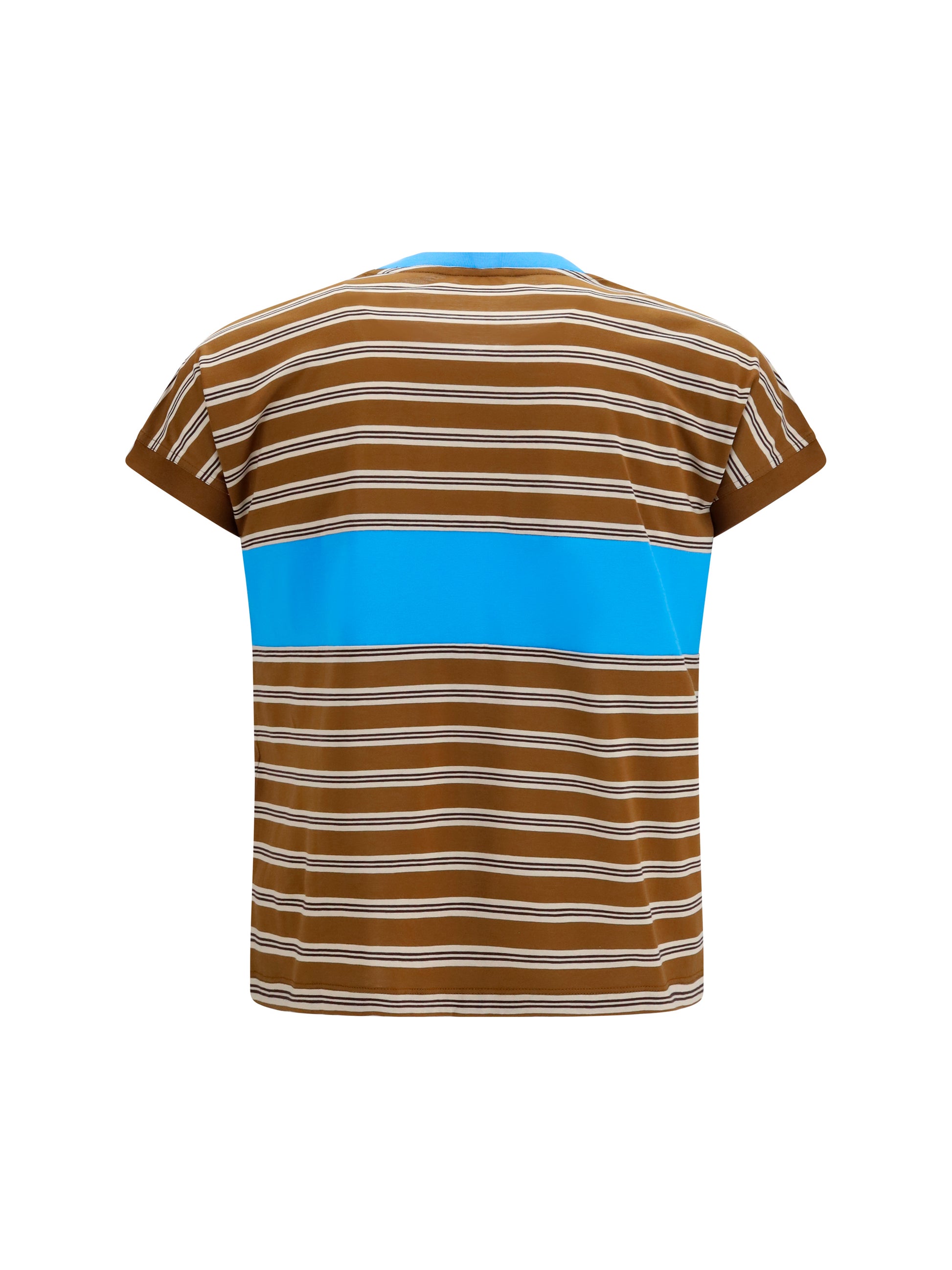 Versace Men Striped Cotton T-Shirt VERSACE