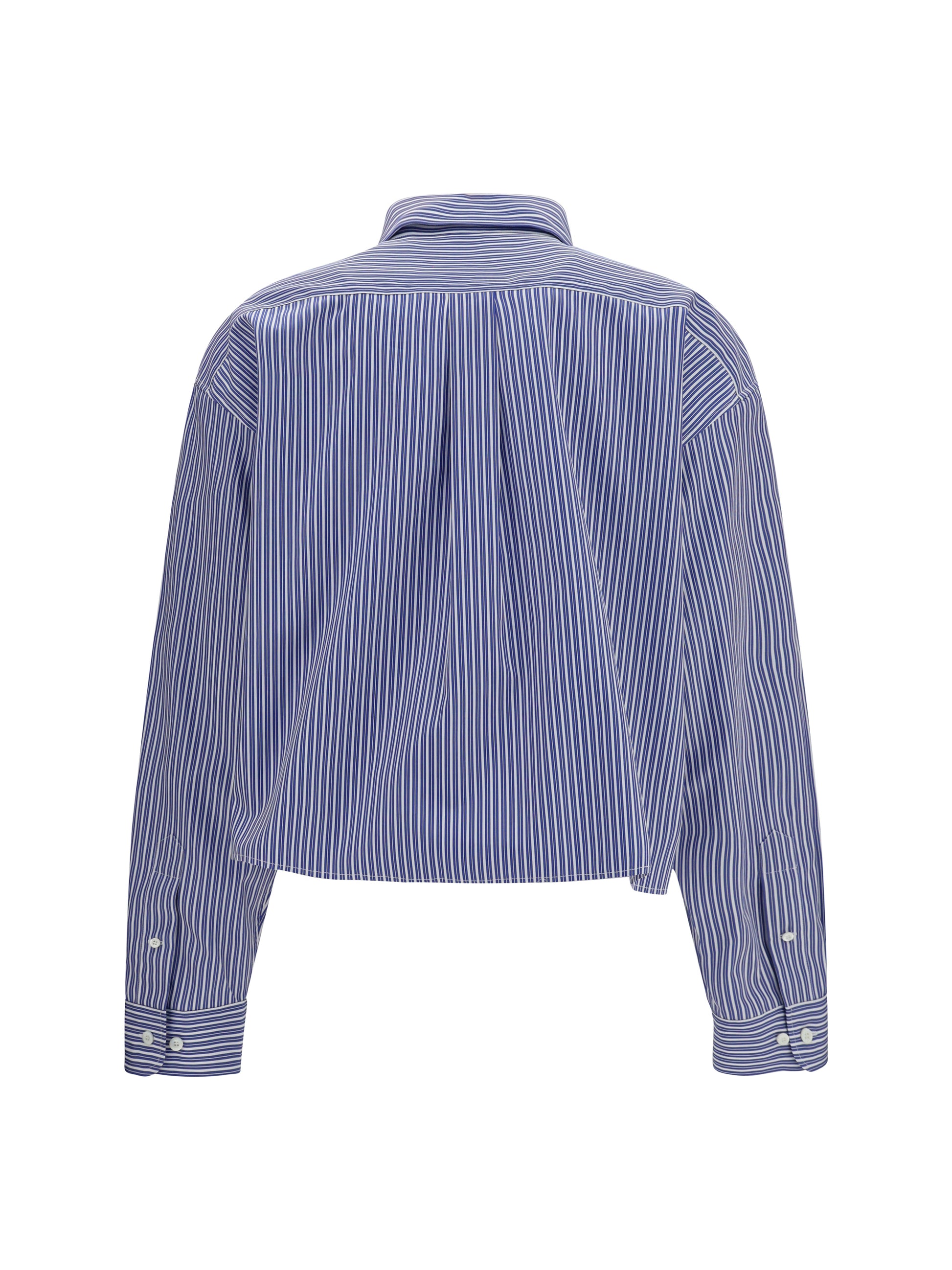Miu Miu Women Striped Cotton Shirt MIU MIU