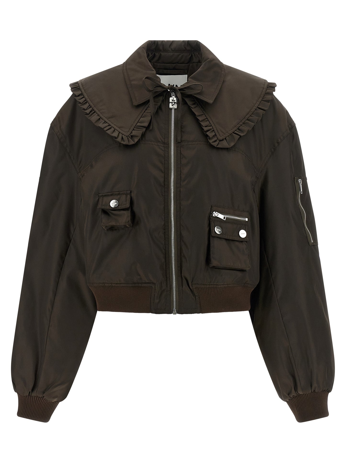 Ganni Women 'Duchesse Nylon' Bomber Jacket GANNI