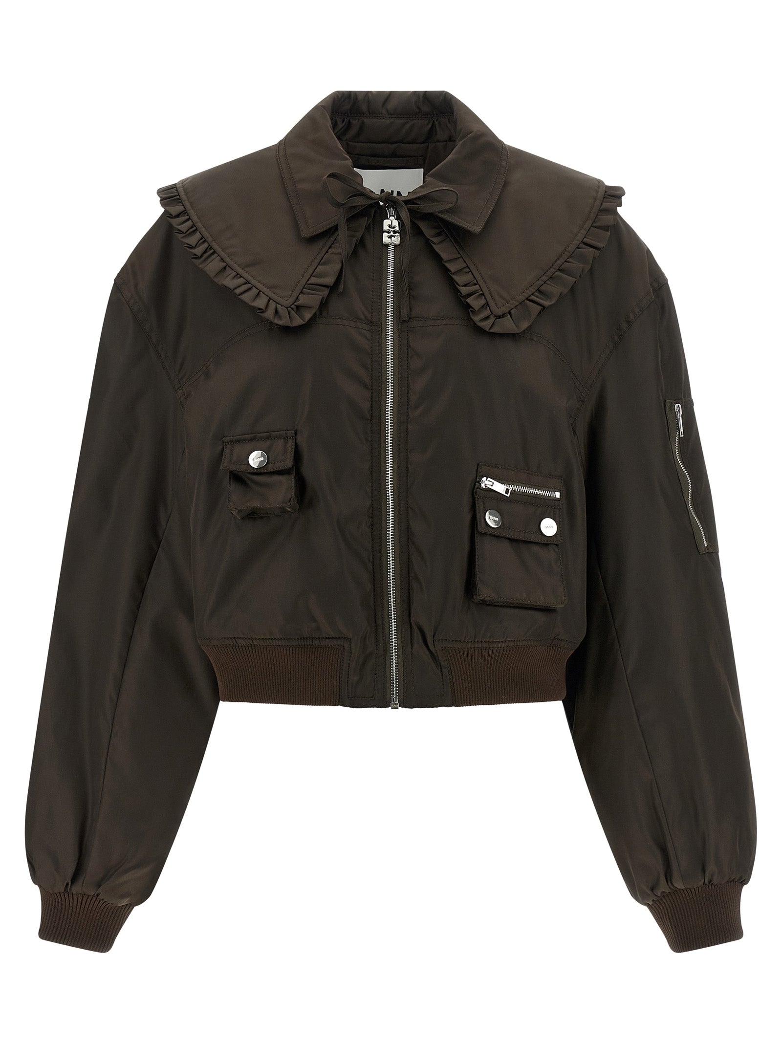 Ganni Women 'Duchesse Nylon' Bomber Jacket GANNI