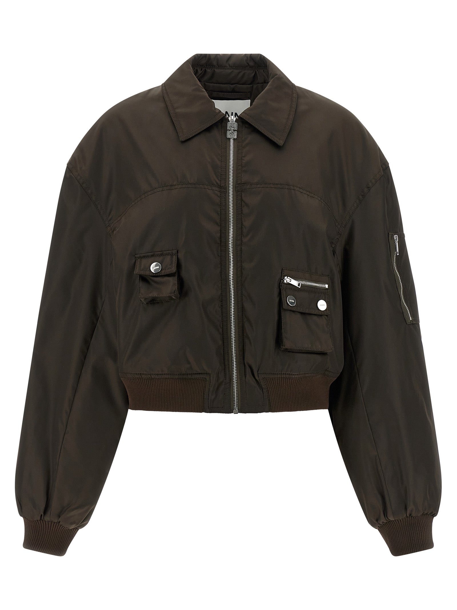 Ganni Women 'Duchesse Nylon' Bomber Jacket GANNI