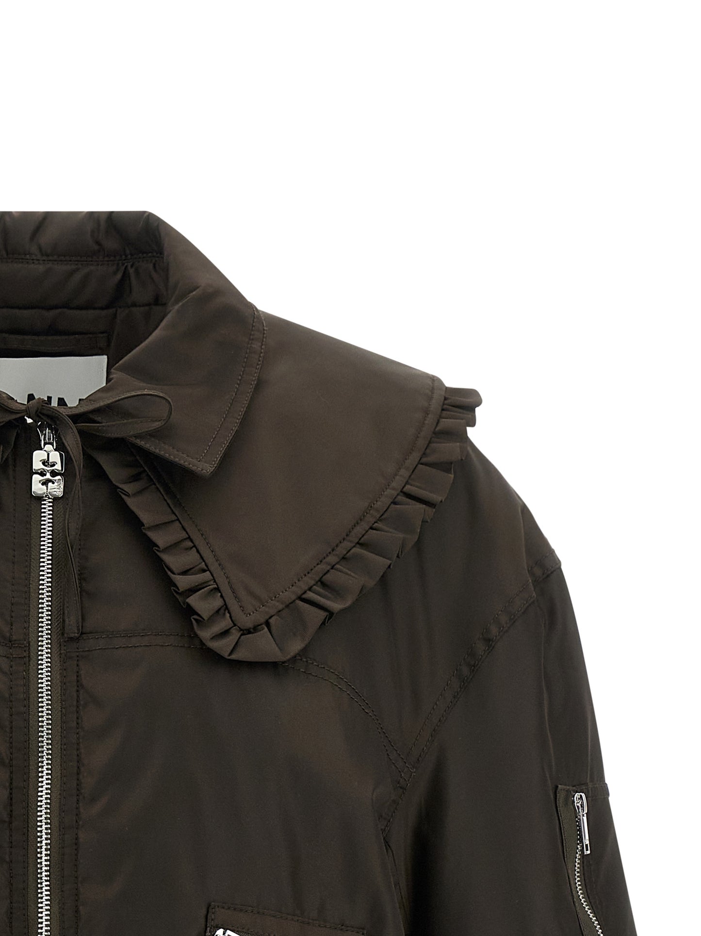 Ganni Women 'Duchesse Nylon' Bomber Jacket GANNI
