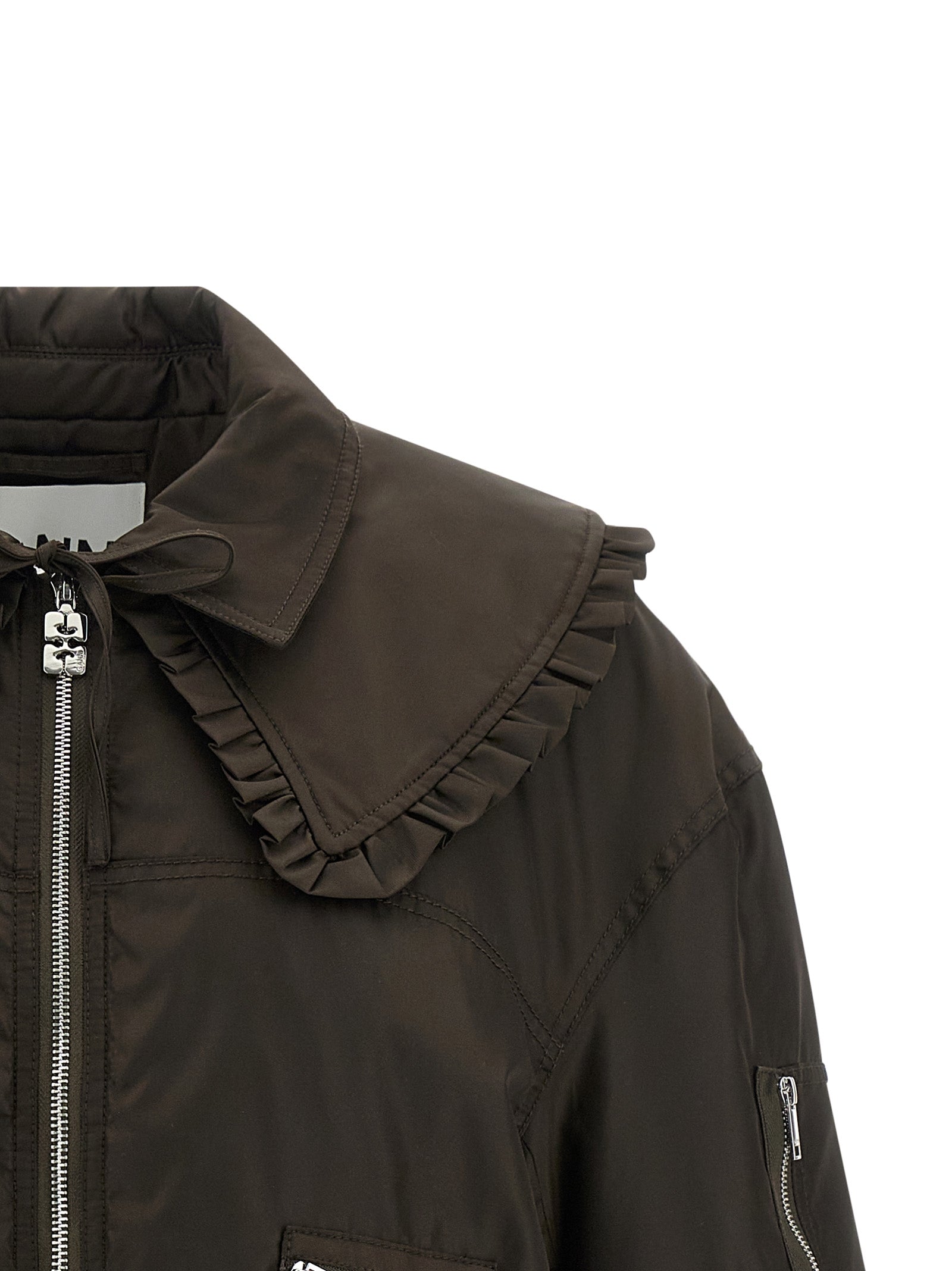 Ganni Women 'Duchesse Nylon' Bomber Jacket GANNI