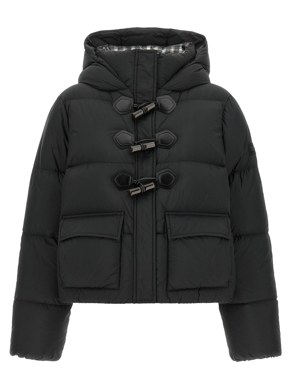 Ganni Women Future Nylon Black Down Jacket GANNI