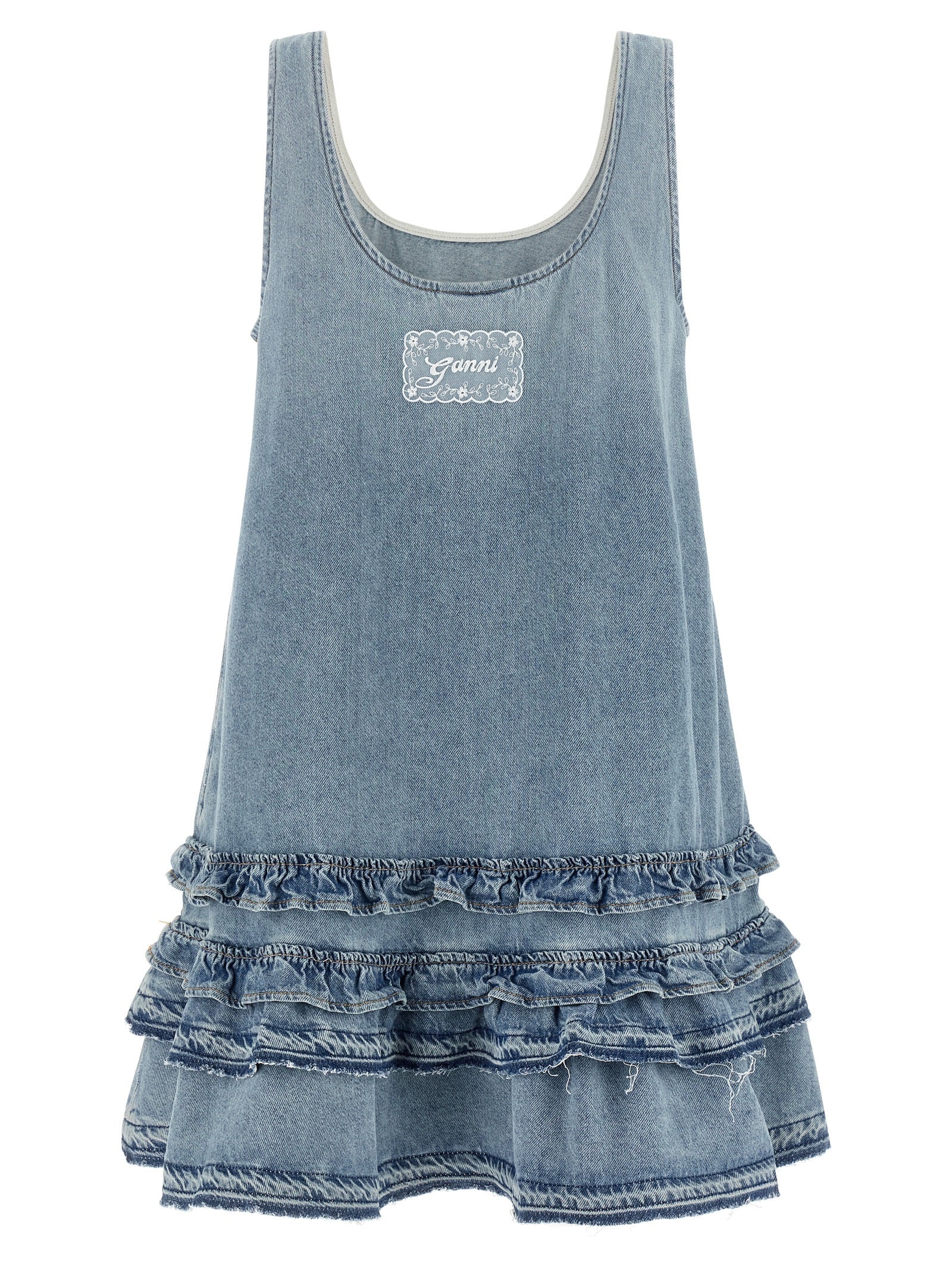 Ganni Women Denim Dress GANNI