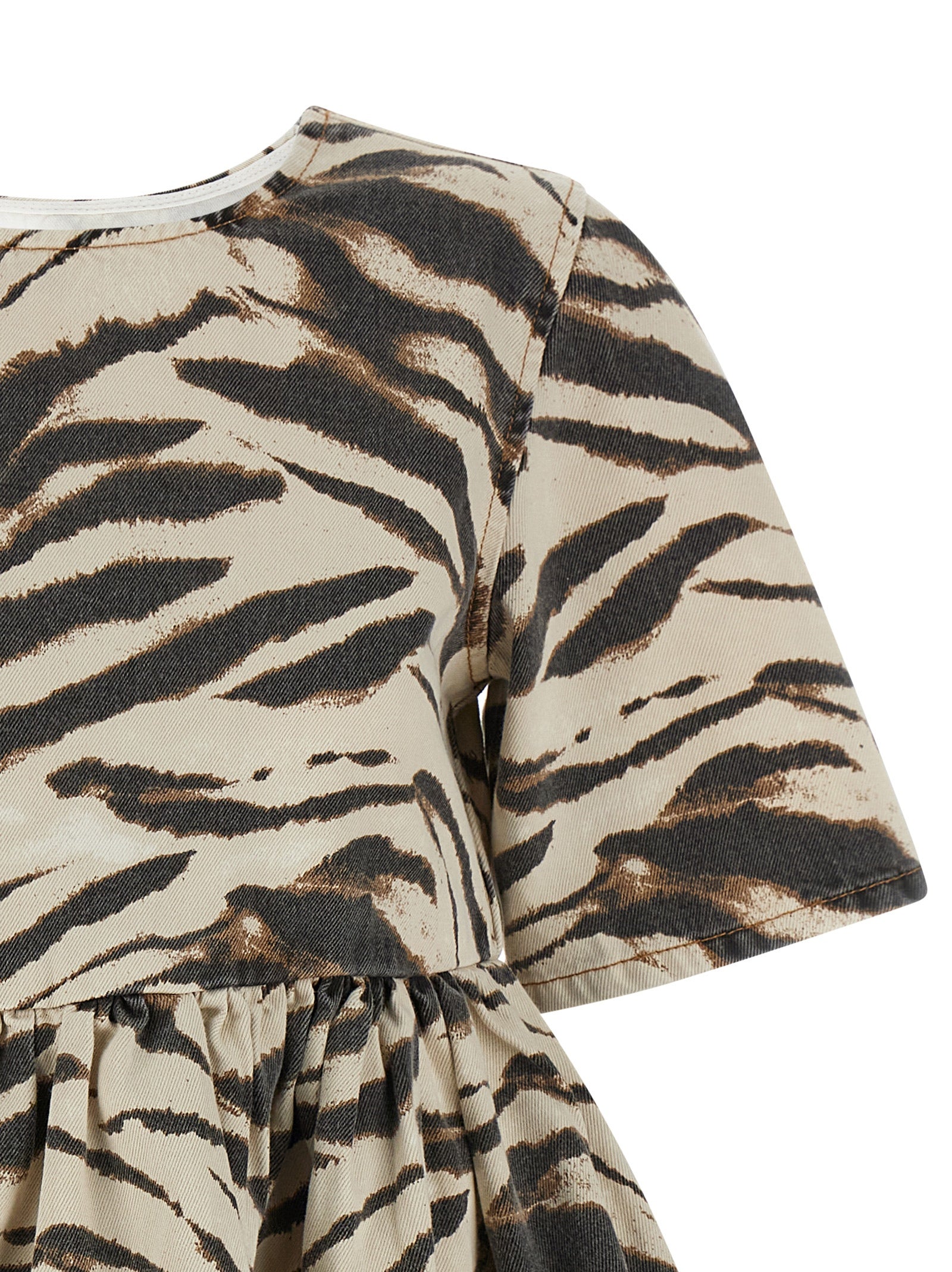 Ganni Women 'Zebra Denim' Dress GANNI
