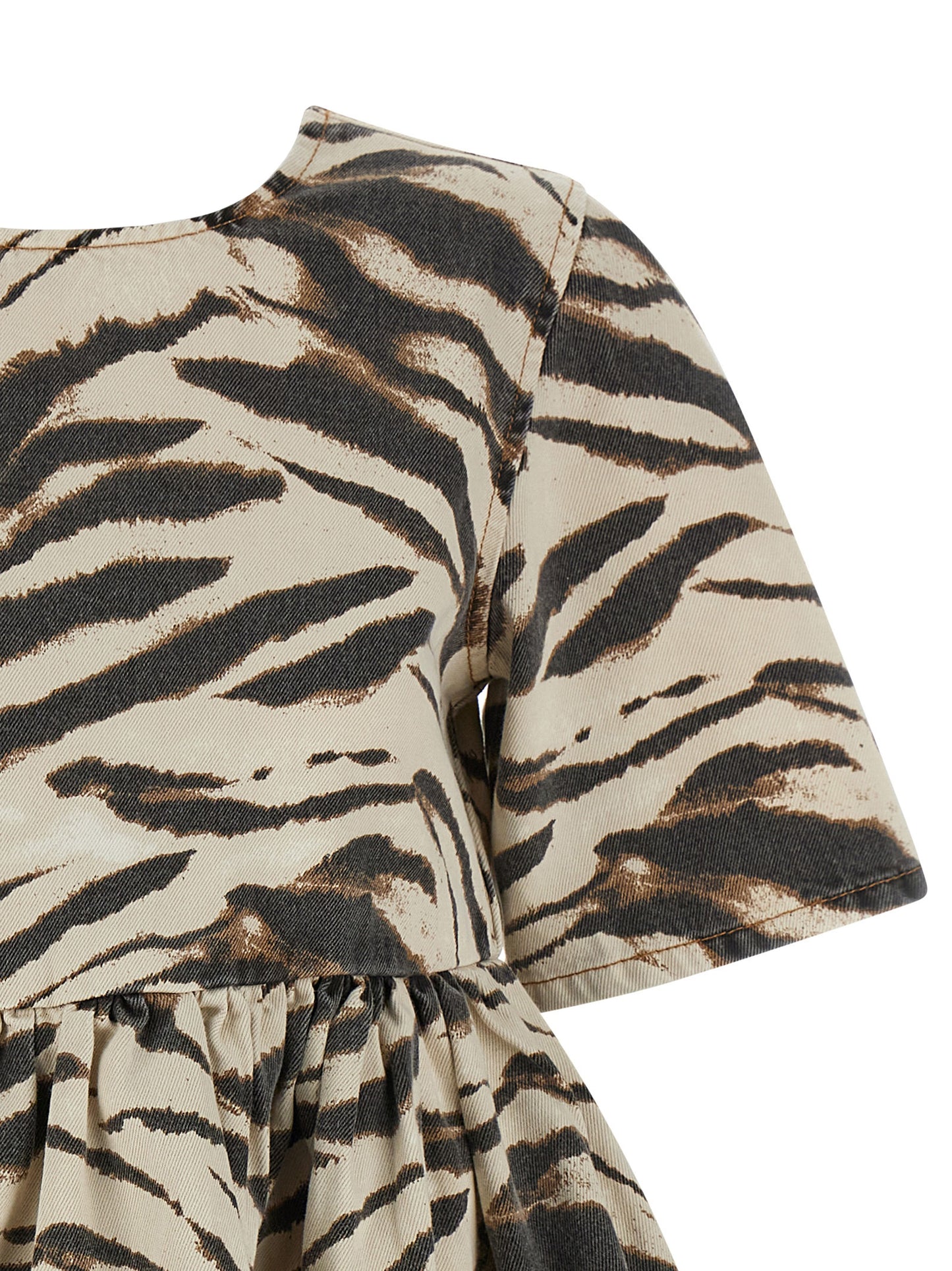 Ganni Women 'Zebra Denim' Dress GANNI
