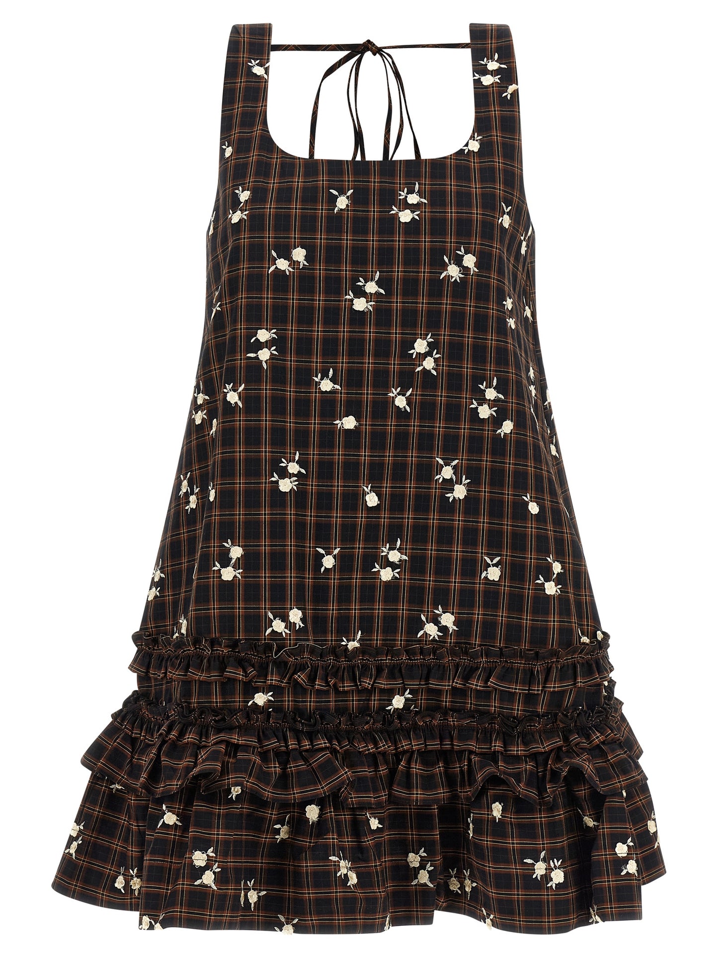 Ganni Women 'Check Flower' Dress GANNI