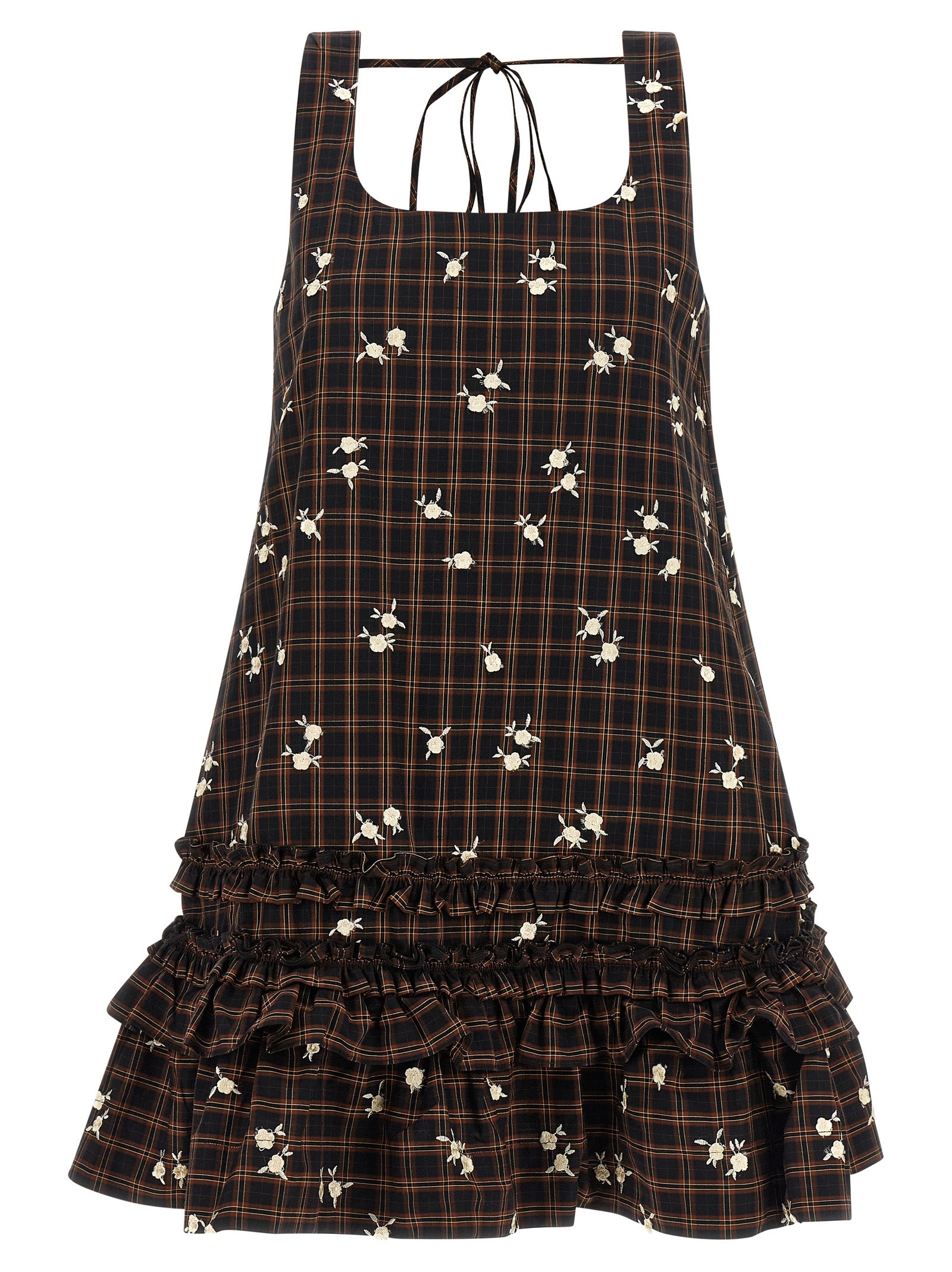 Ganni Women 'Check Flower' Dress GANNI