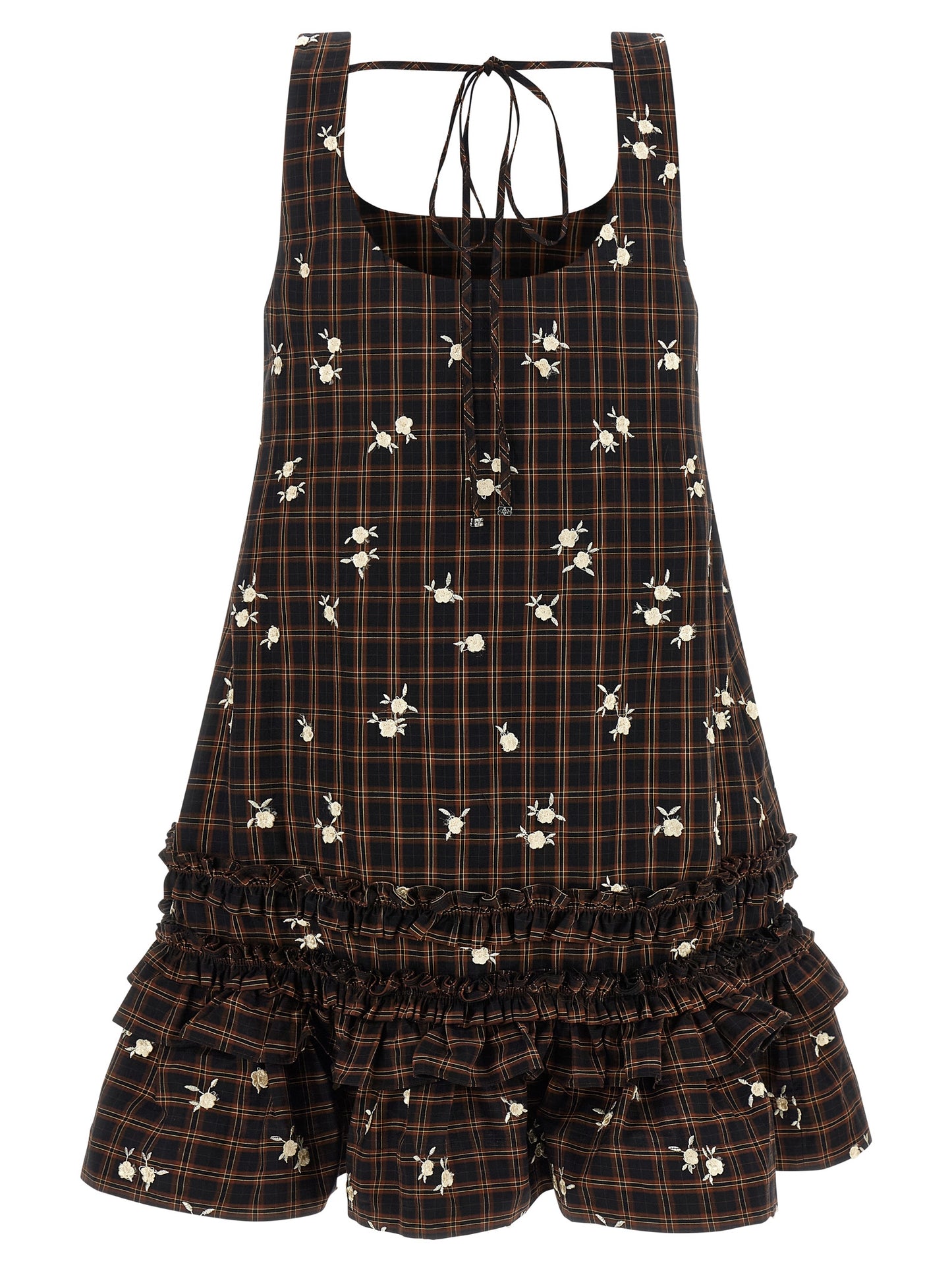 Ganni Women 'Check Flower' Dress GANNI