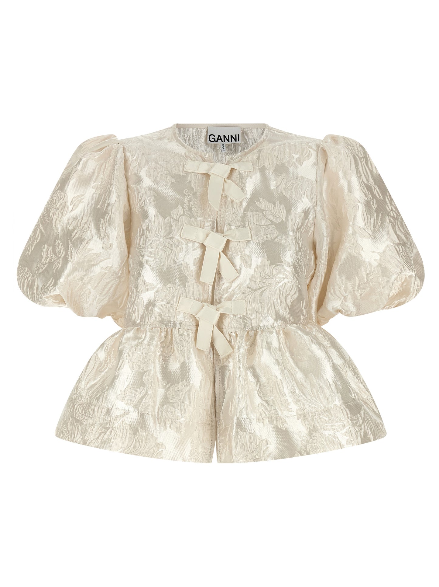 Ganni Women 'Satin Peplum' Blouse GANNI