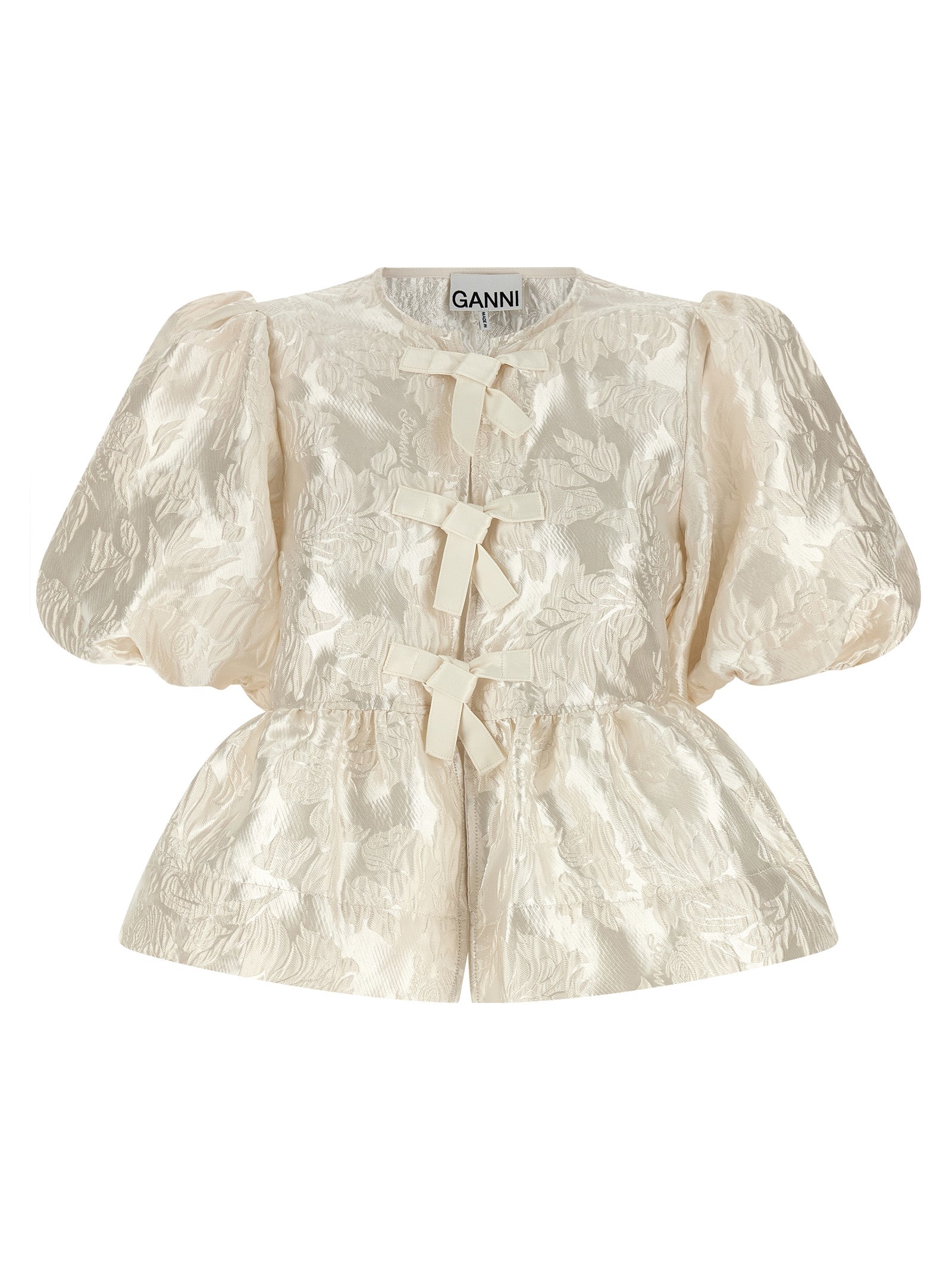 Ganni Women 'Satin Peplum' Blouse GANNI