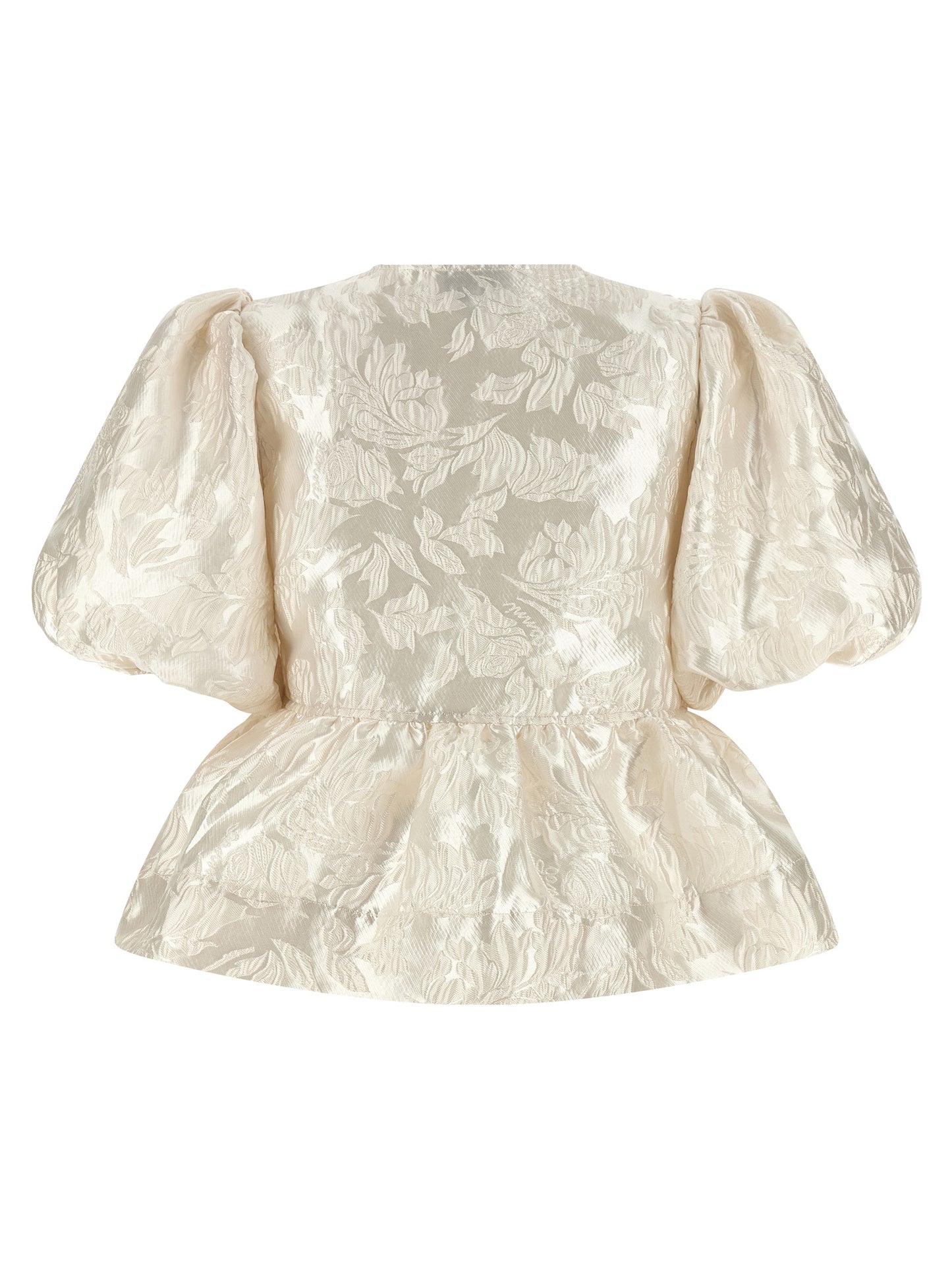 Ganni Women 'Satin Peplum' Blouse GANNI