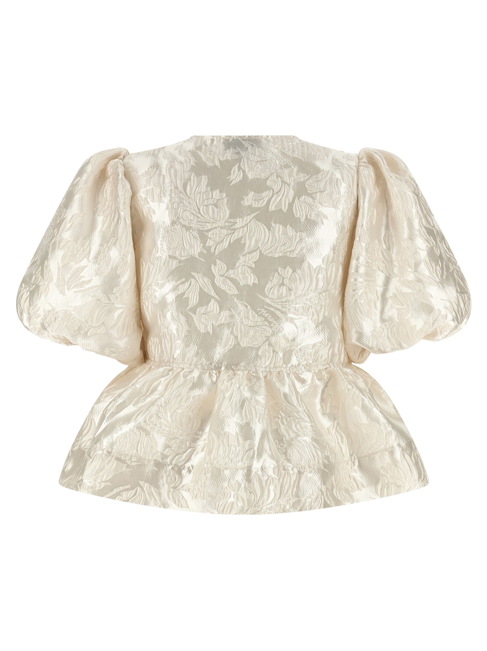 Ganni Women 'Satin Peplum' Blouse GANNI