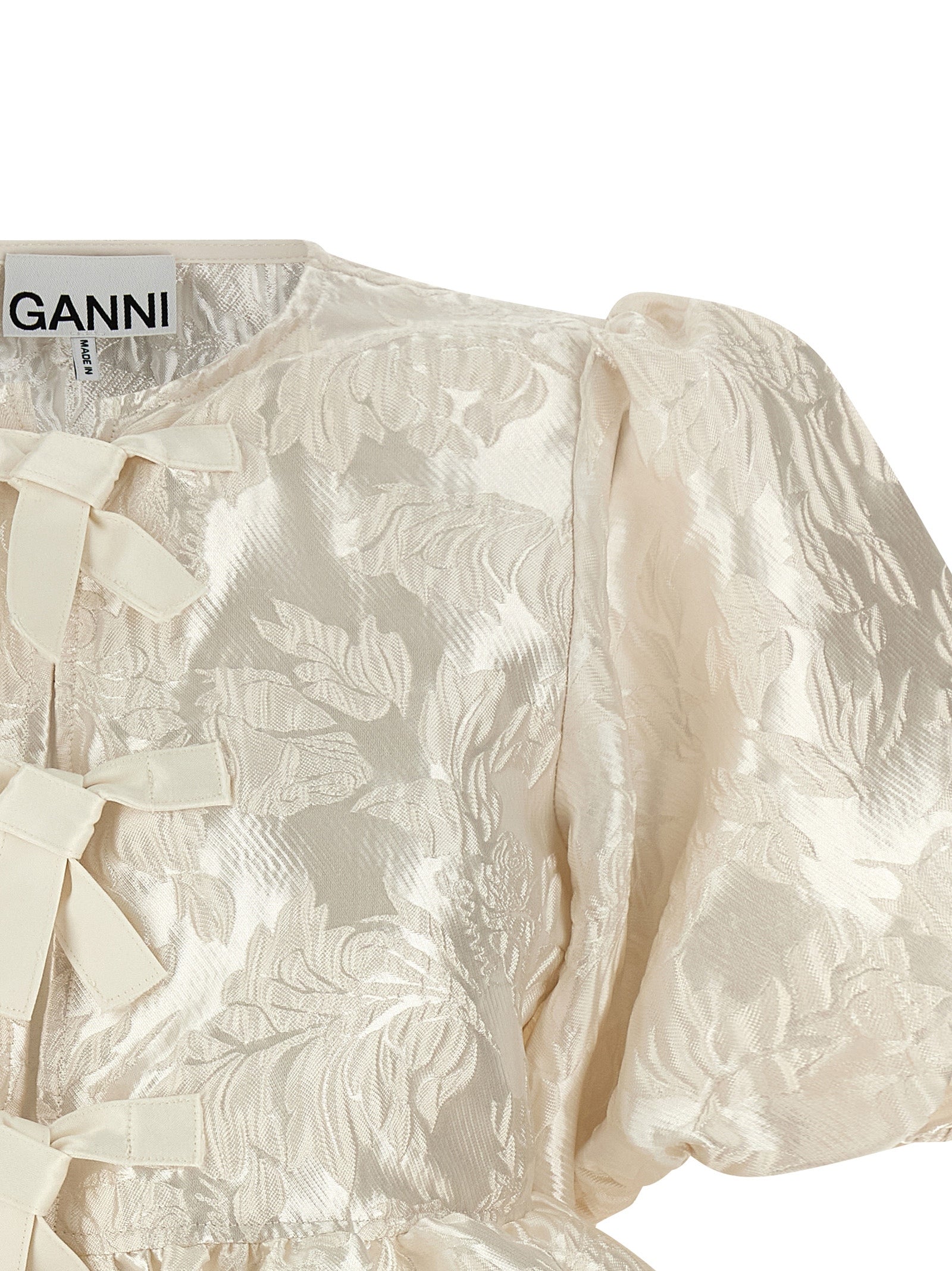 Ganni Women 'Satin Peplum' Blouse GANNI