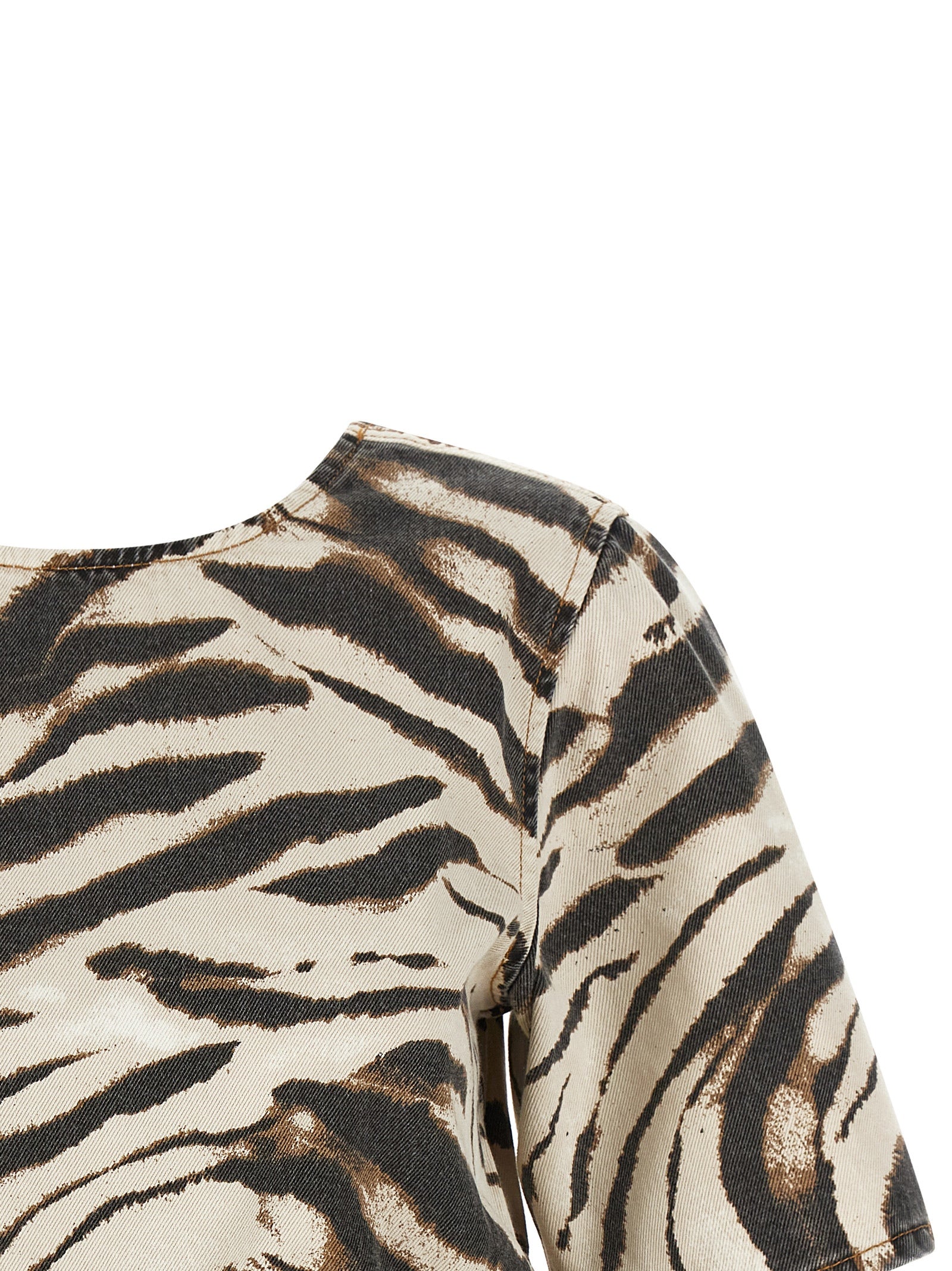 Ganni Women 'Zebra Denim' Top GANNI