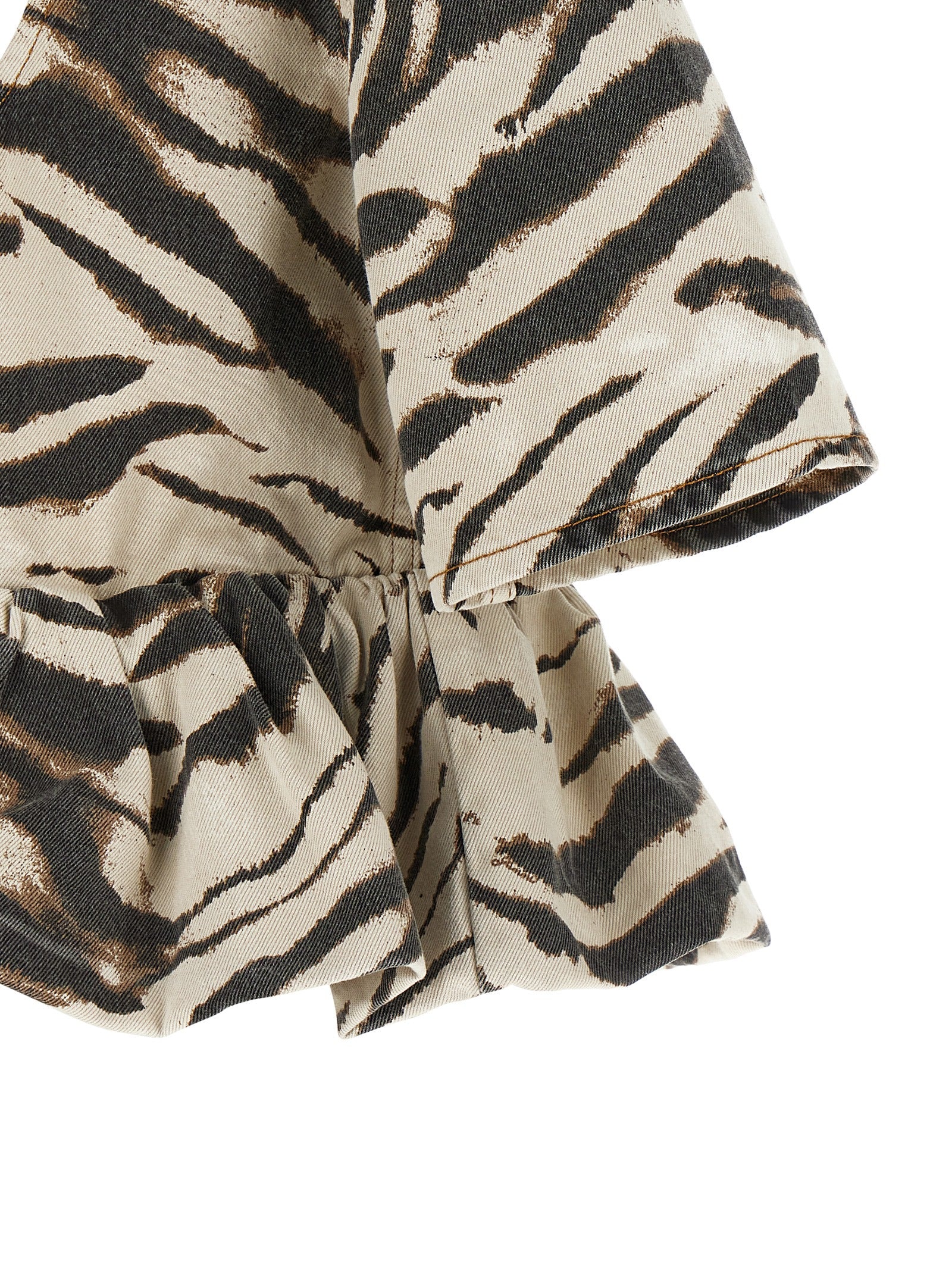 Ganni Women 'Zebra Denim' Top GANNI