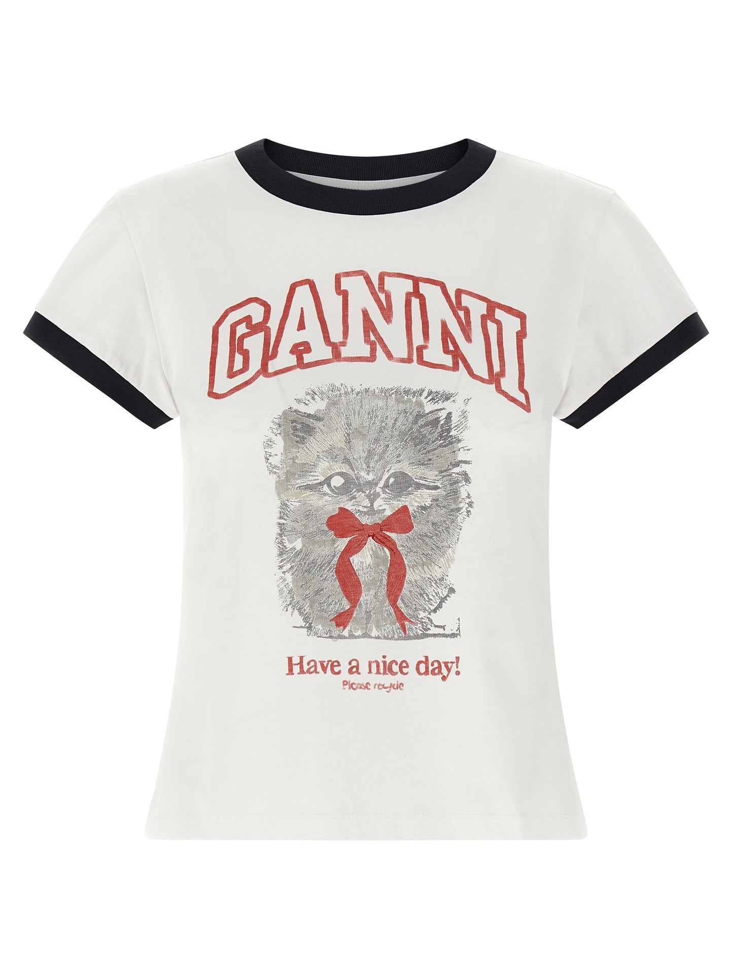Ganni Women Printed T-Shirt GANNI