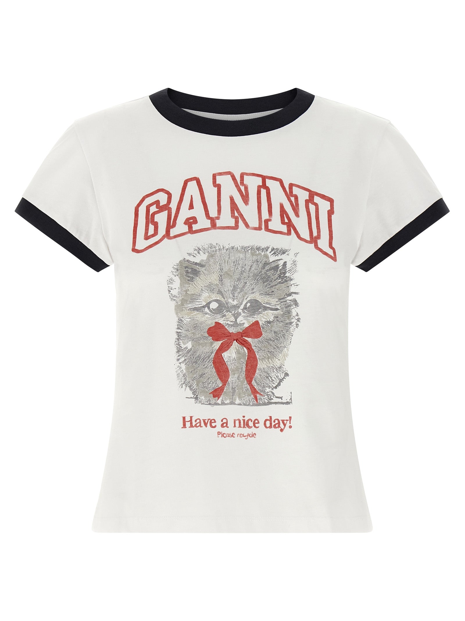 Ganni Women Printed T-Shirt GANNI