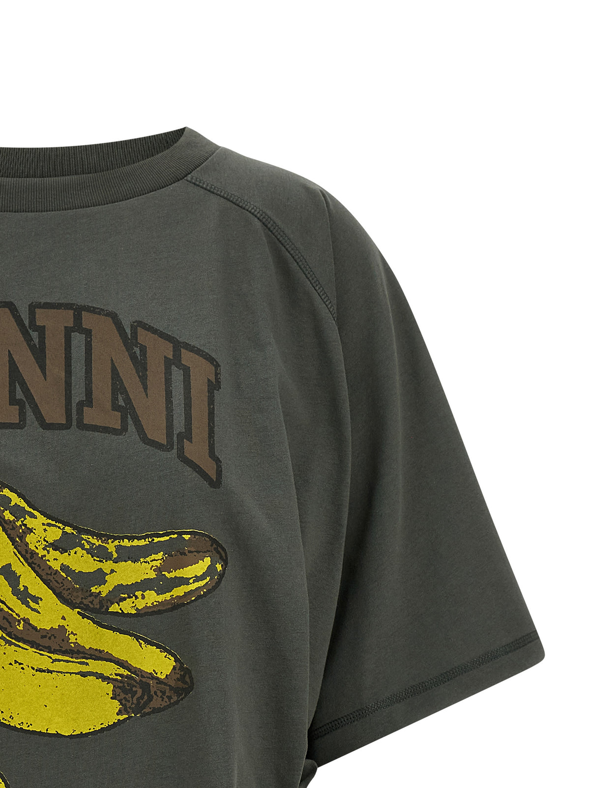 Ganni Women 'Grey Banana' T-Shirt GANNI