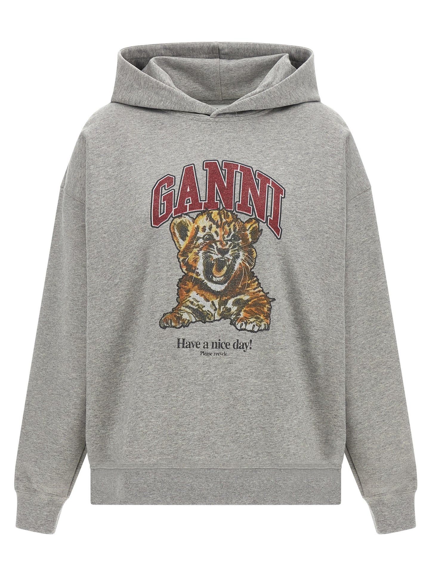 Ganni Women 'Grey Tiger' Hoodie GANNI