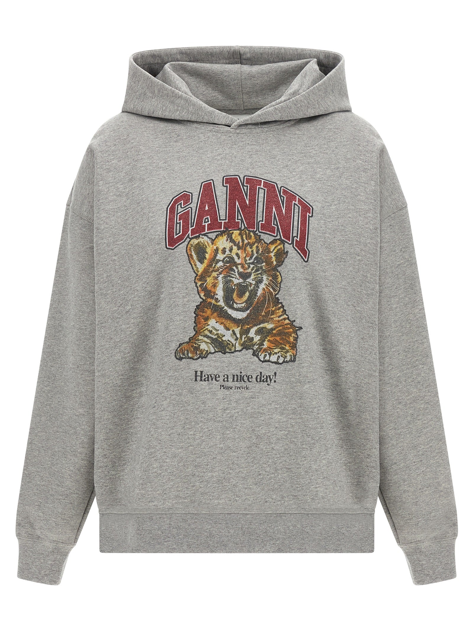 Ganni Women 'Grey Tiger' Hoodie GANNI