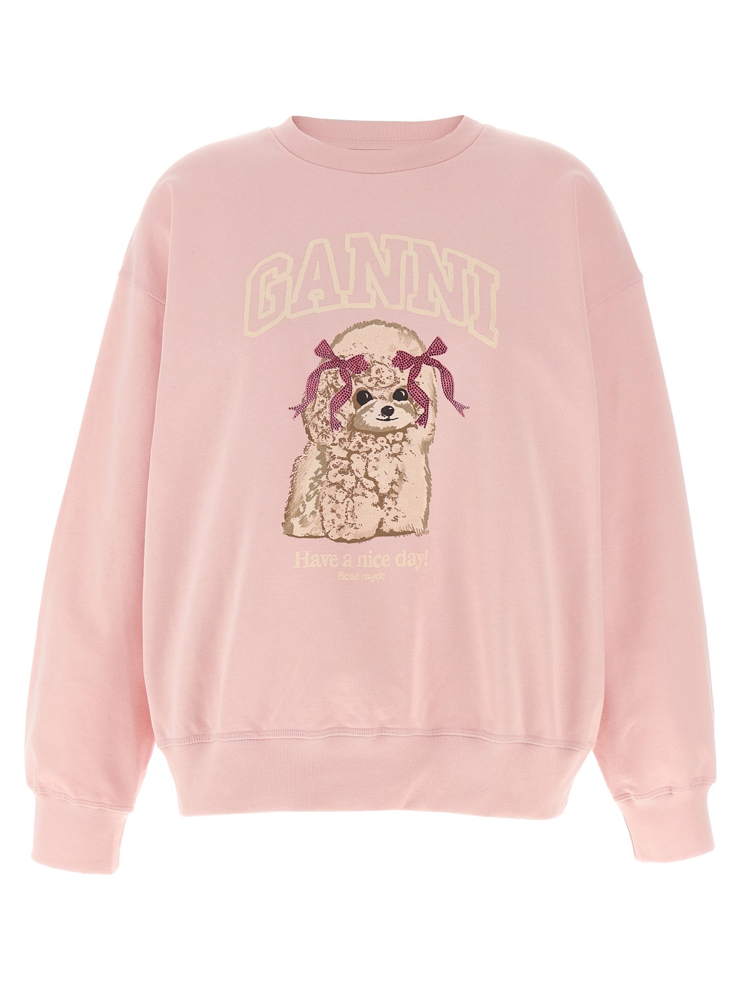 Ganni Women Front Print Sweatshirt GANNI