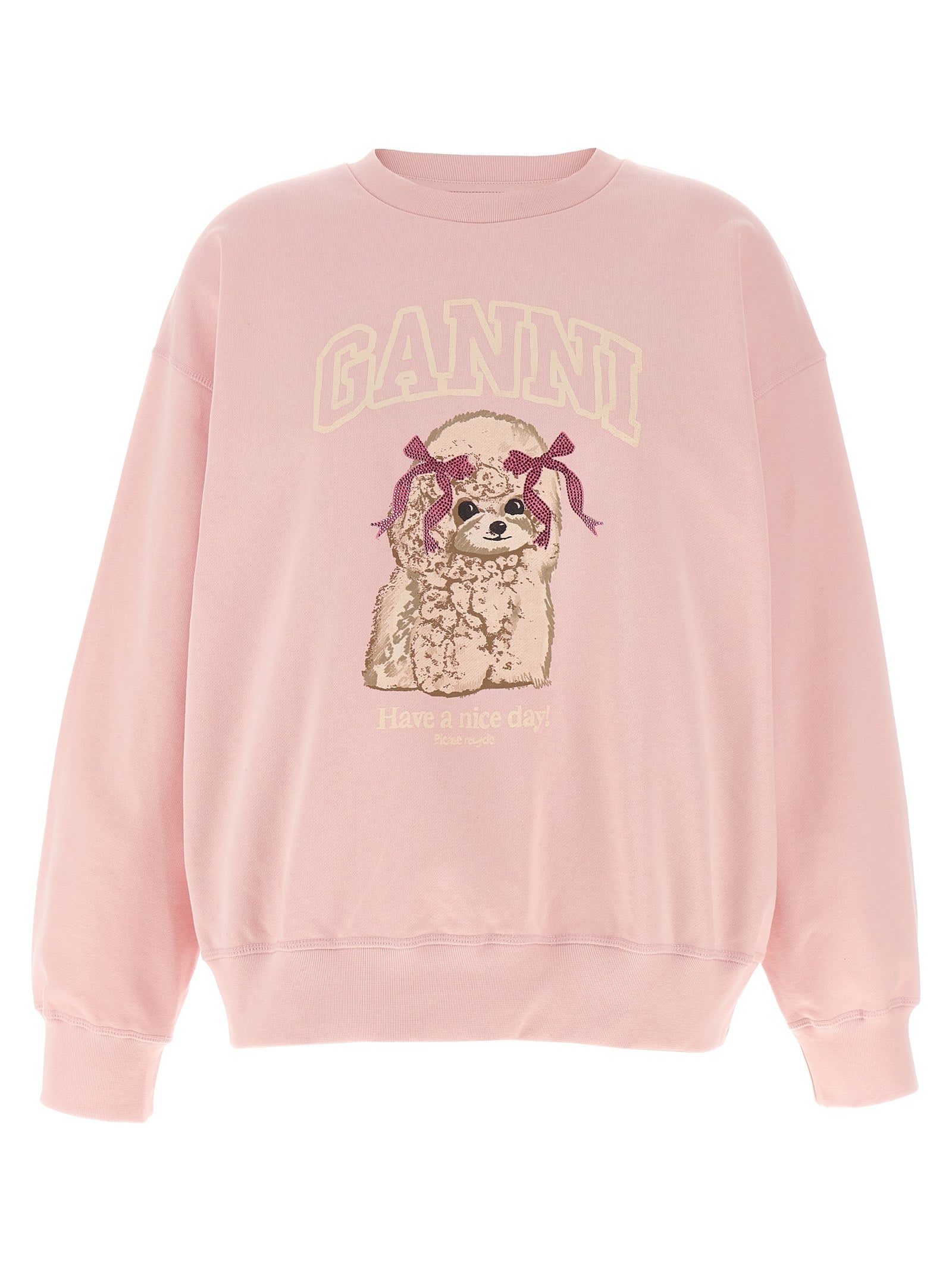 Ganni Women Front Print Sweatshirt GANNI