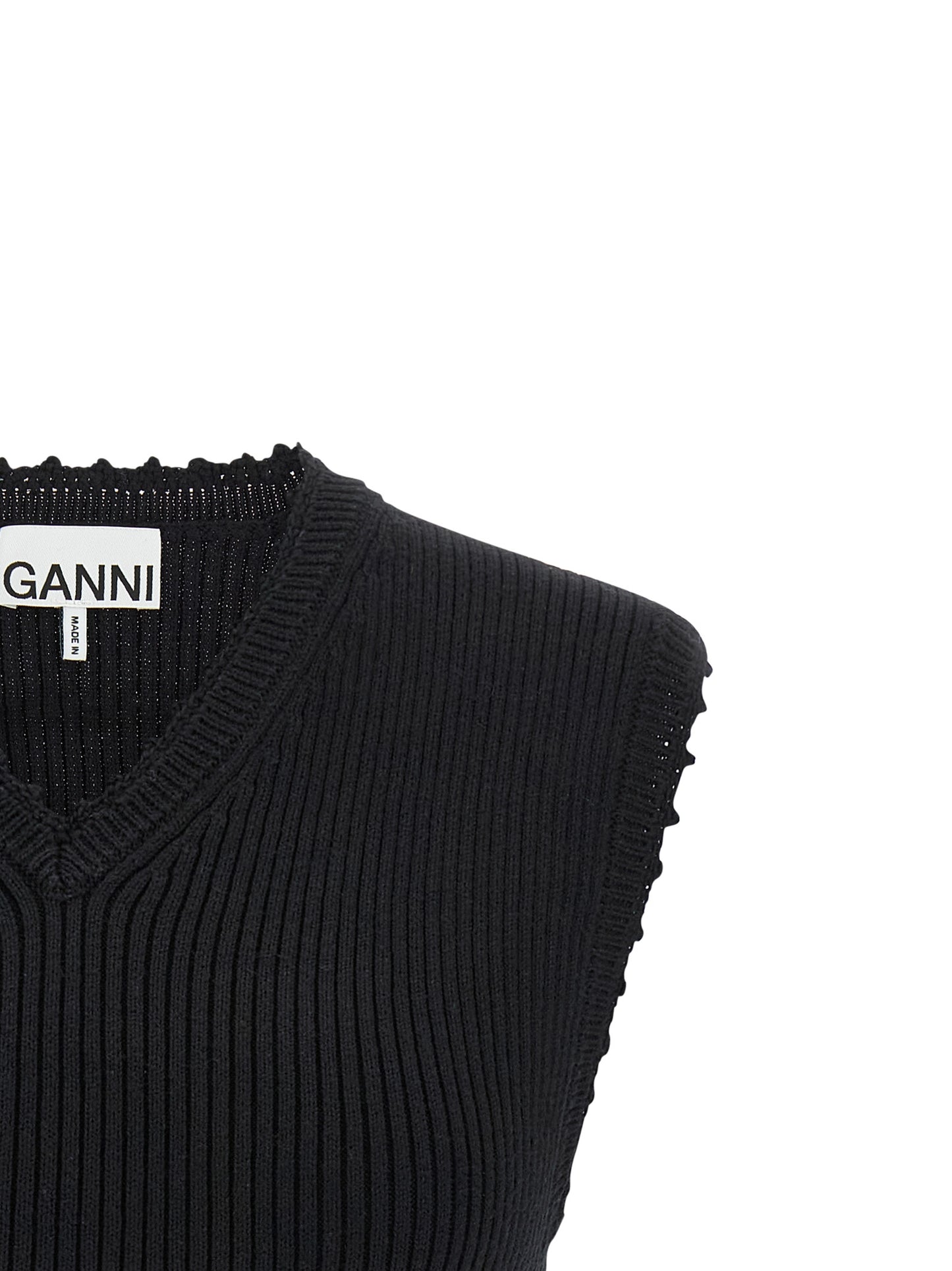 Ganni Women 'Cotton Crochet' Vest GANNI