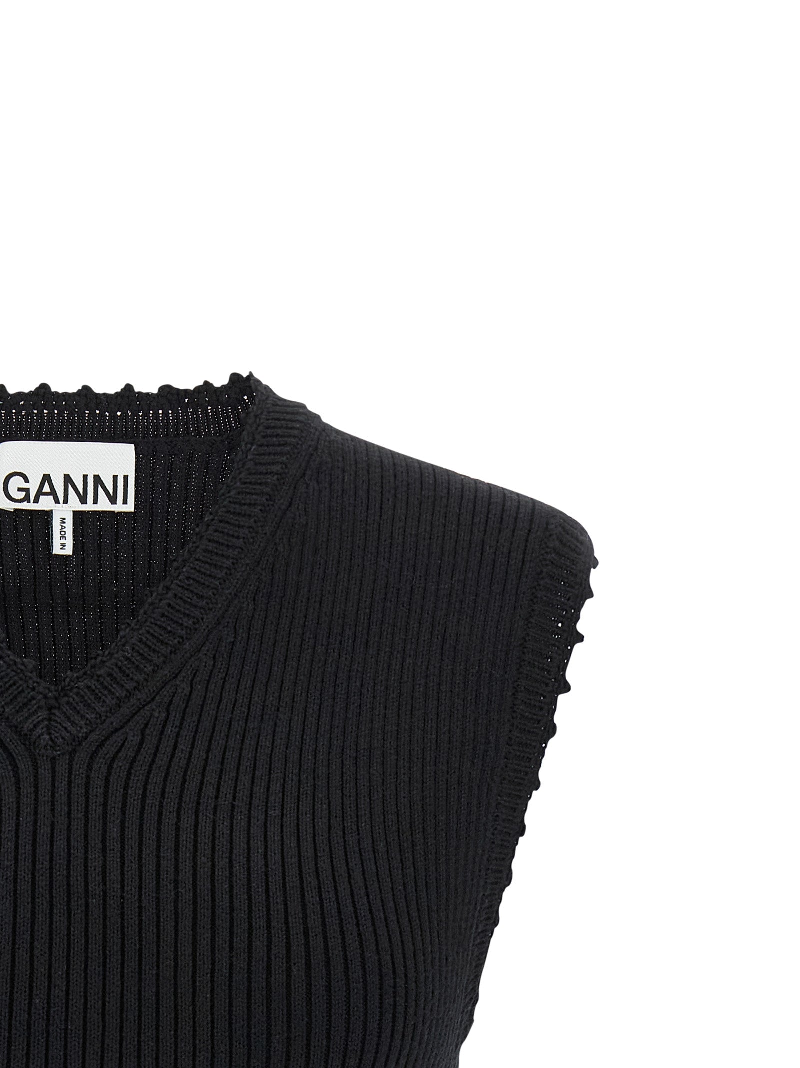 Ganni Women 'Cotton Crochet' Vest GANNI
