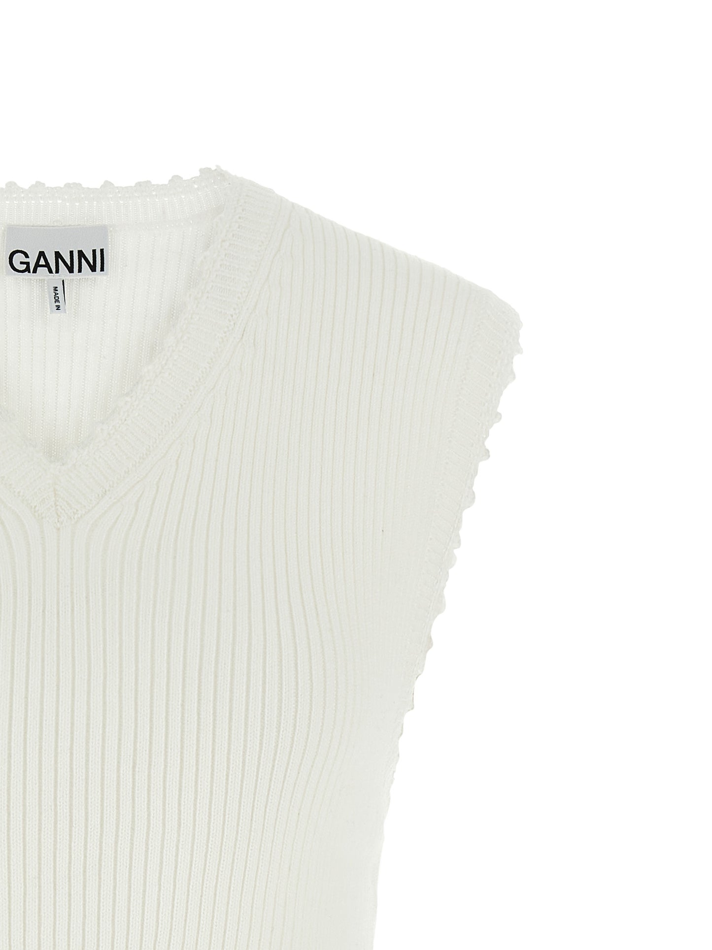 Ganni Women 'Cotton Crochet' Vest GANNI
