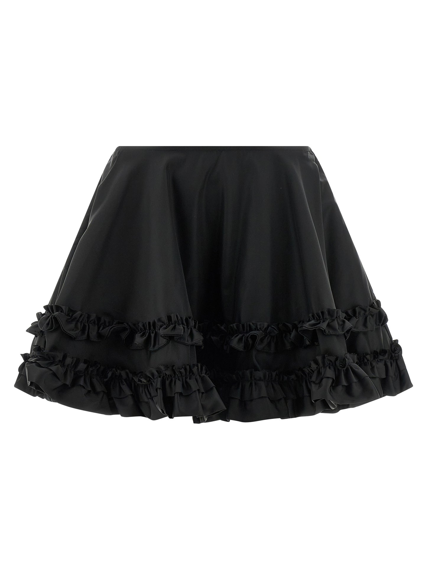 Ganni Women 'Duchesse Nylon Mini Frill' Skirt GANNI