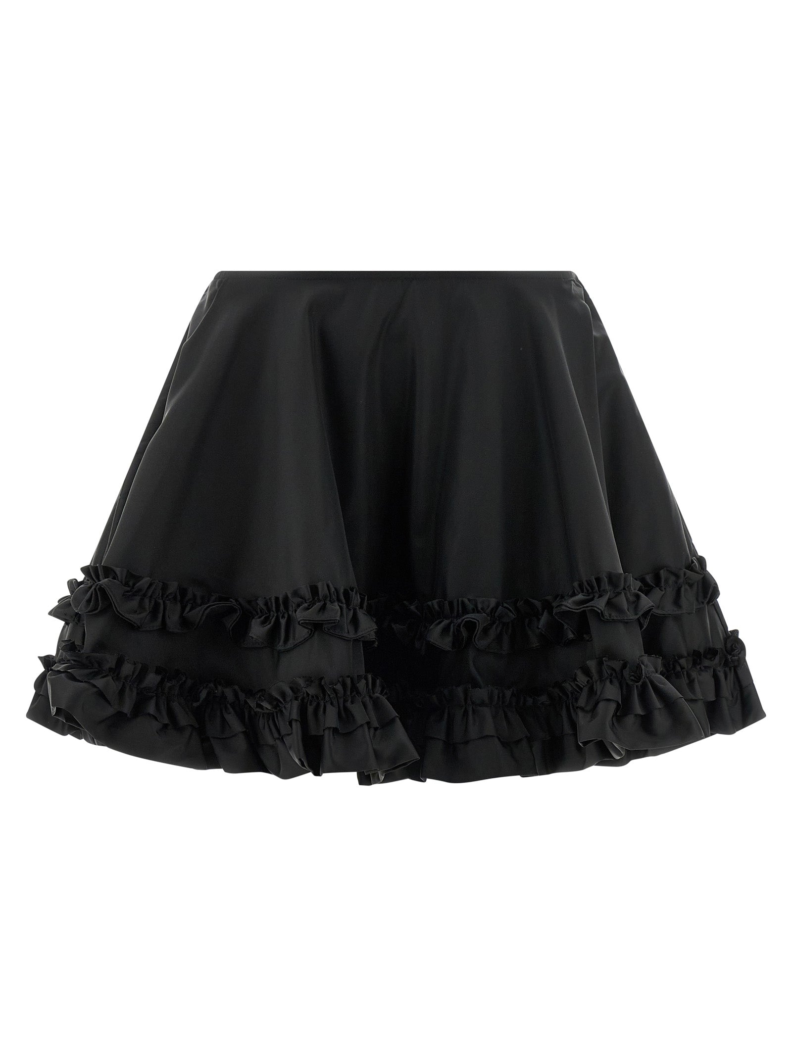 Ganni Women 'Duchesse Nylon Mini Frill' Skirt GANNI