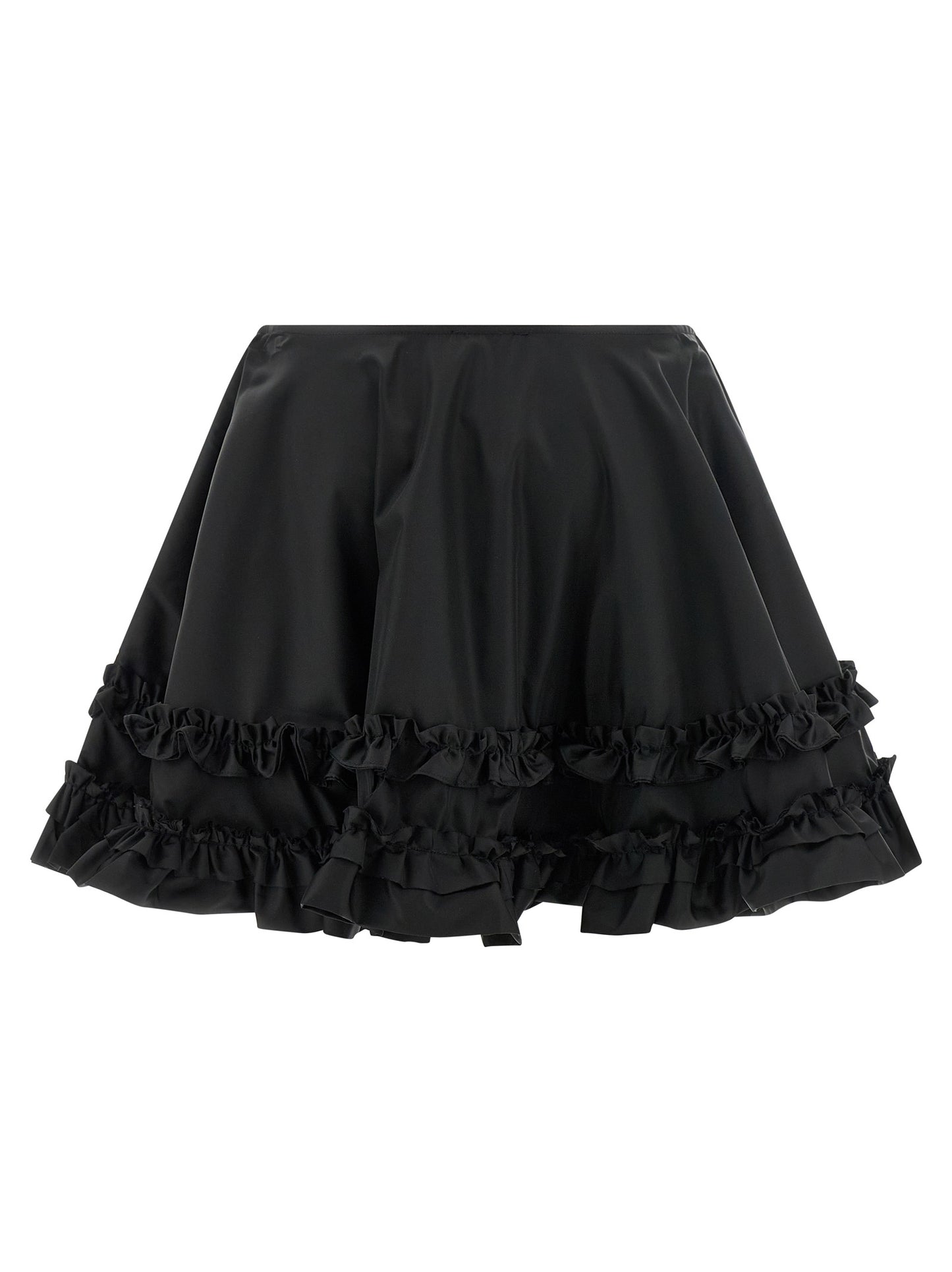 Ganni Women 'Duchesse Nylon Mini Frill' Skirt GANNI