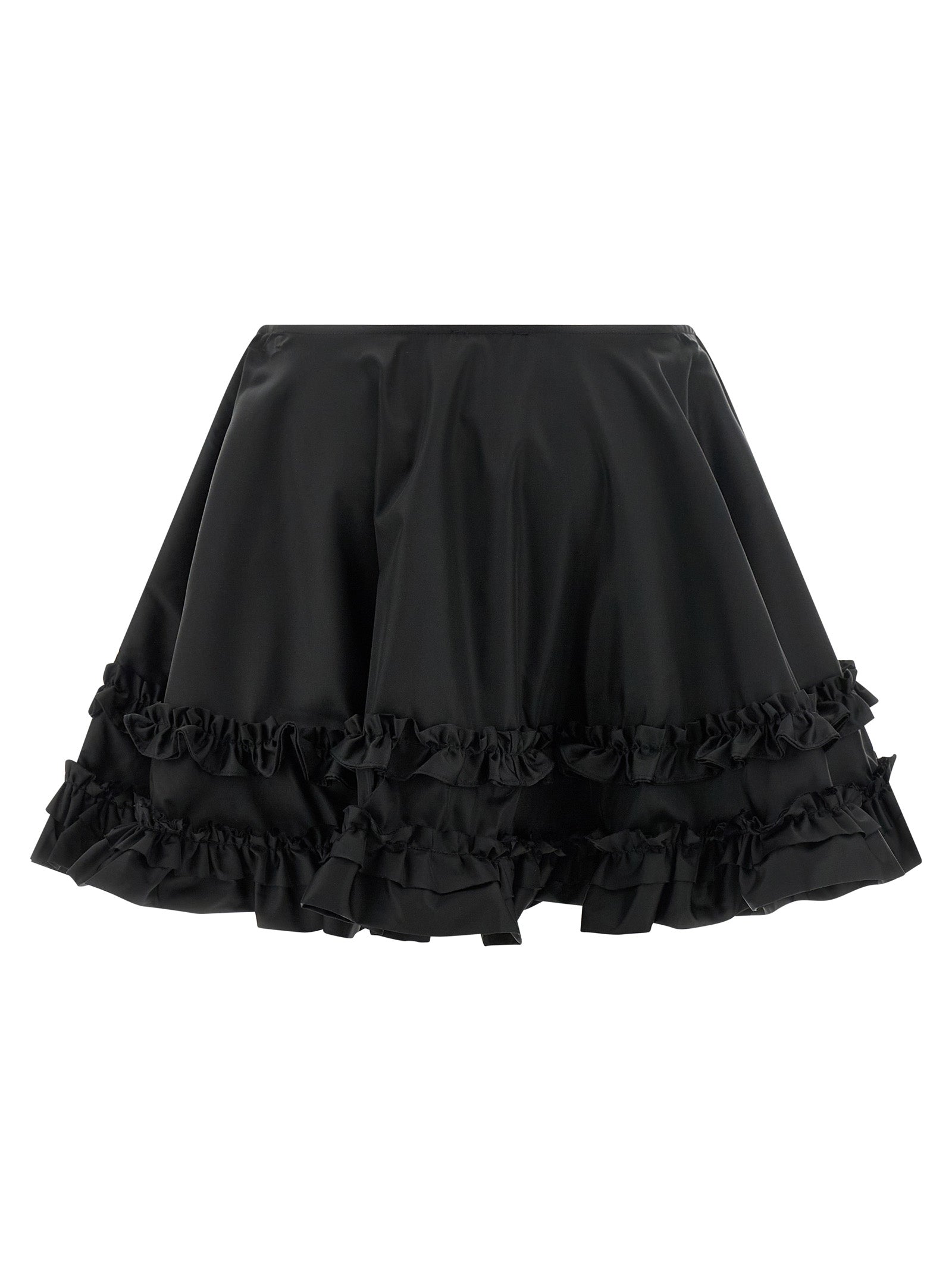 Ganni Women 'Duchesse Nylon Mini Frill' Skirt GANNI