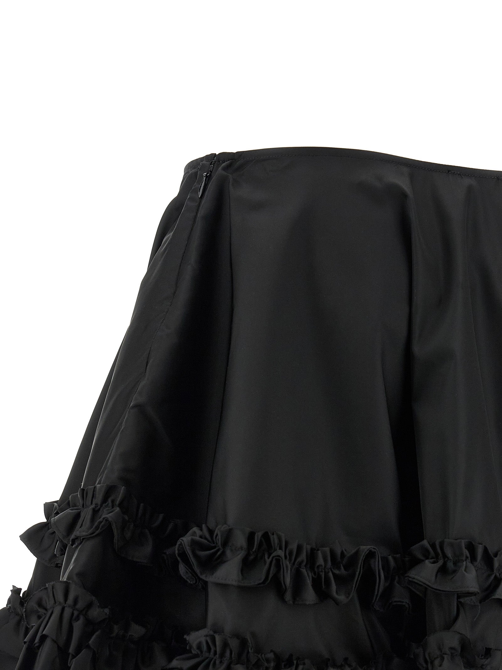 Ganni Women 'Duchesse Nylon Mini Frill' Skirt GANNI